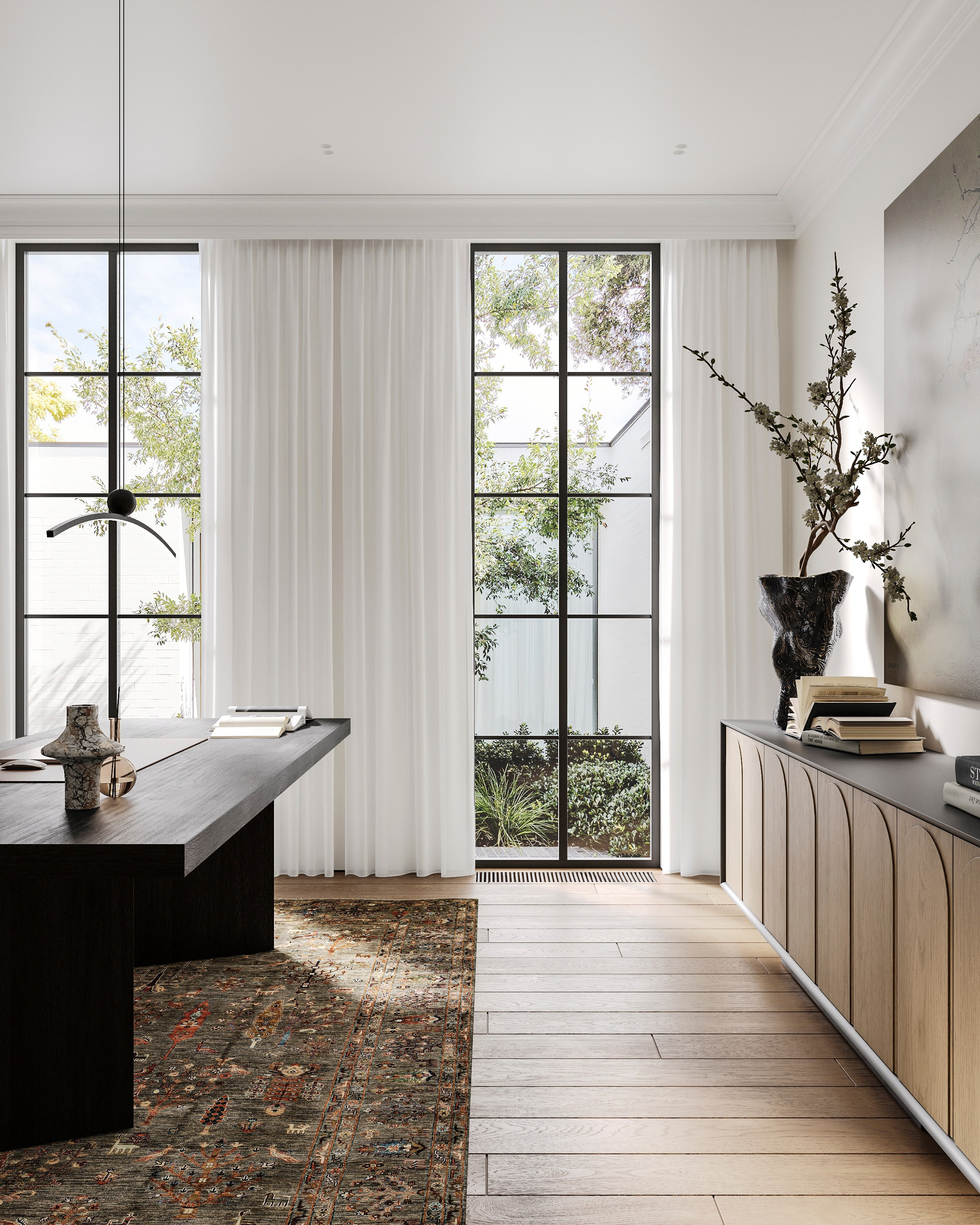 SERENE SPACE | DESIGNER ANNE KIREEVA. Interior Visualization by Valerie Stetyukevich