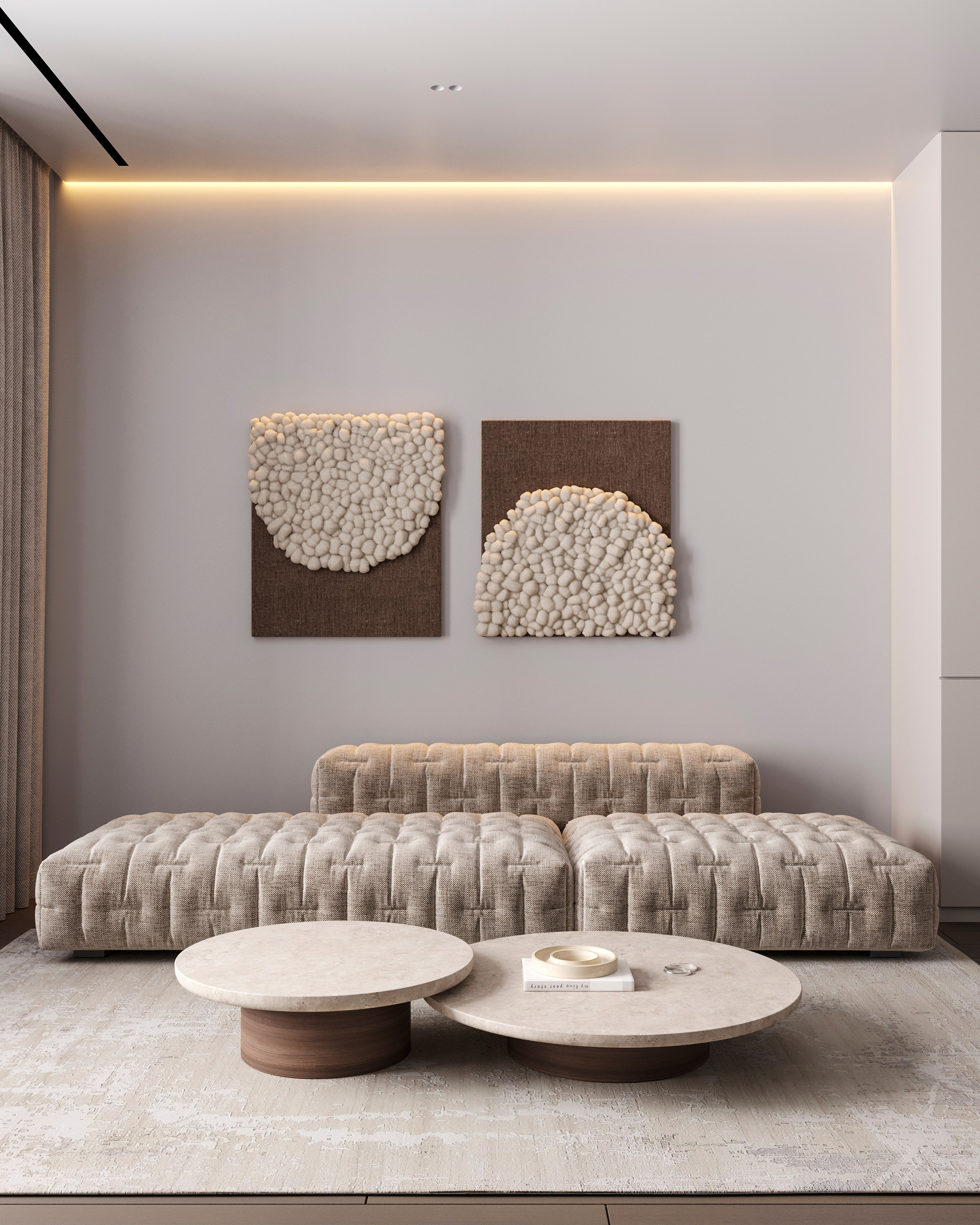 CLOUD MINIMAL | DESIGNER ANNE KIREEVA. Interior Visualization by Valerie Stetyukevich