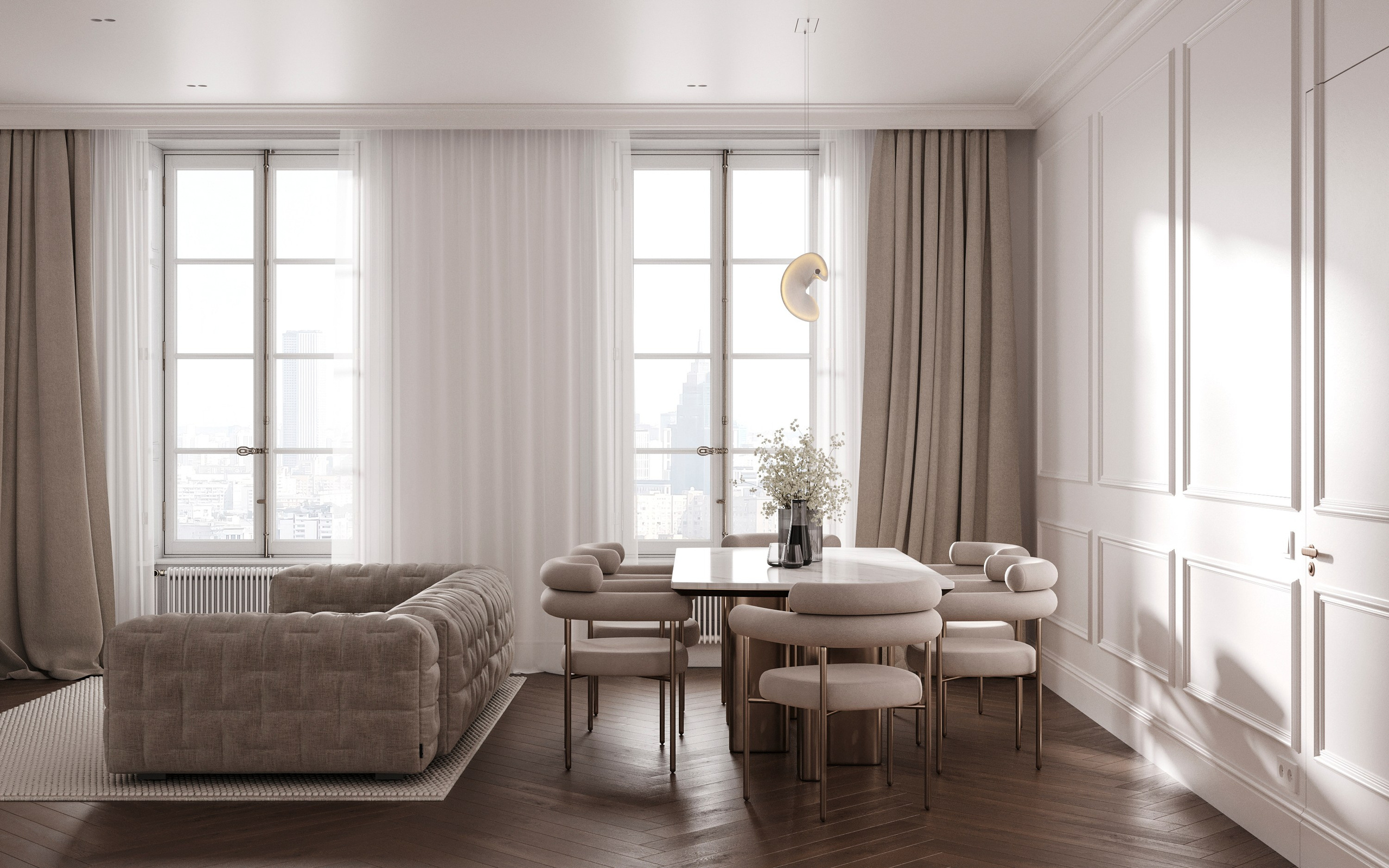 MODERN ELEGANCE | CONCEPTUAL PROJECT. Interior Visualization by Valerie Stetyukevich