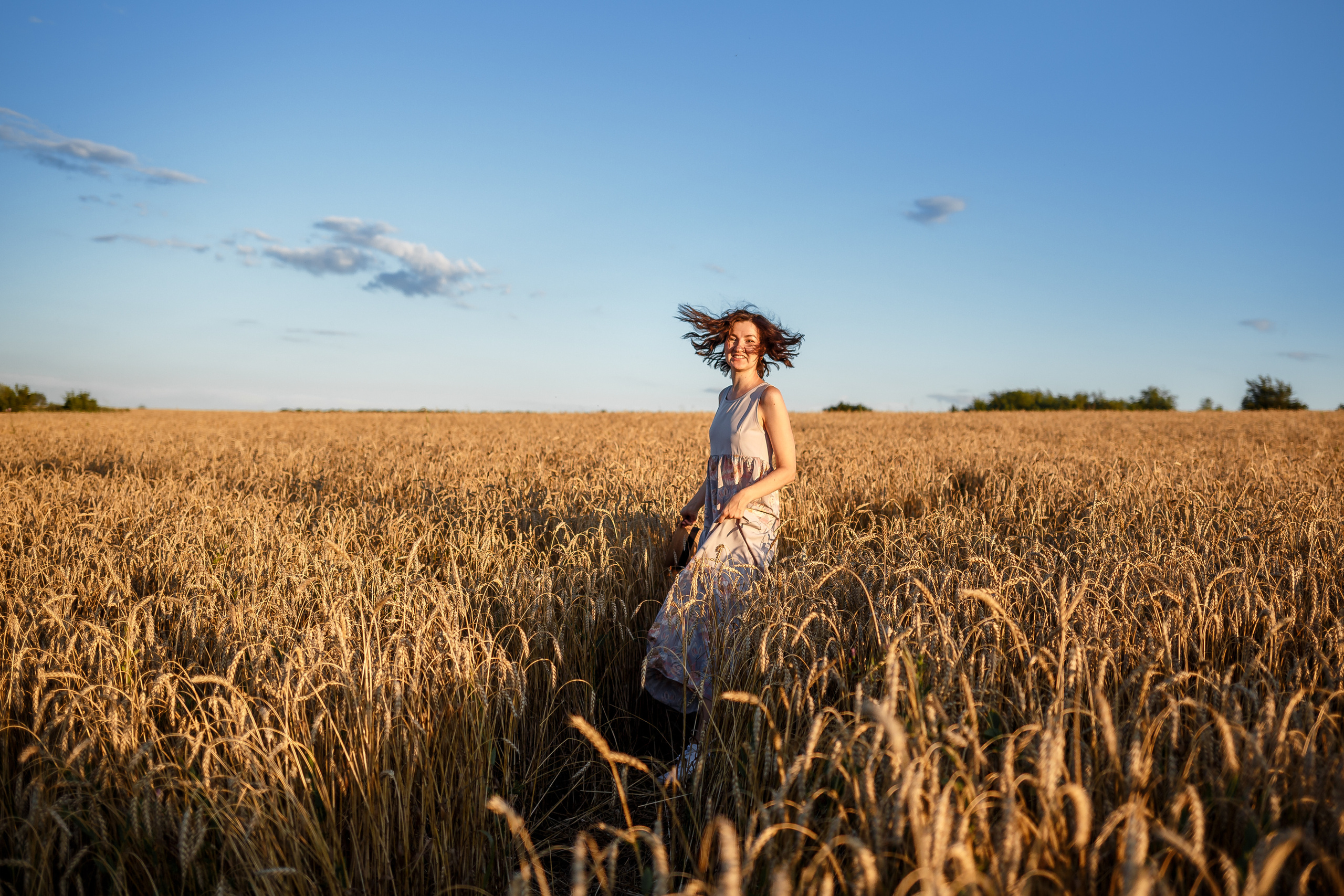 Аня и пшеница. Семейный фотограф в Саратове Юлия Охотникова