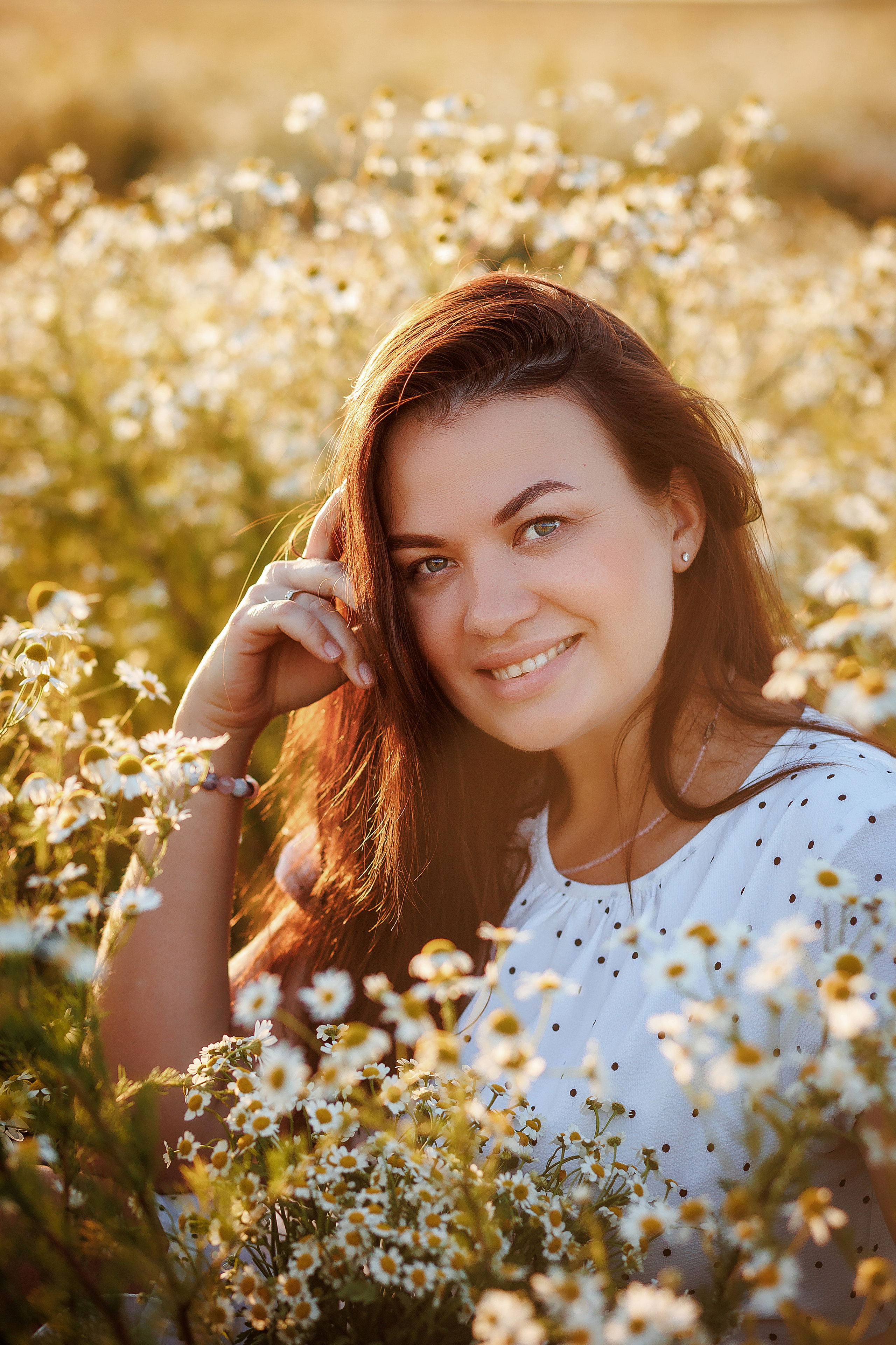 Катя в ромашках. Семейный фотограф в Саратове Юлия Охотникова