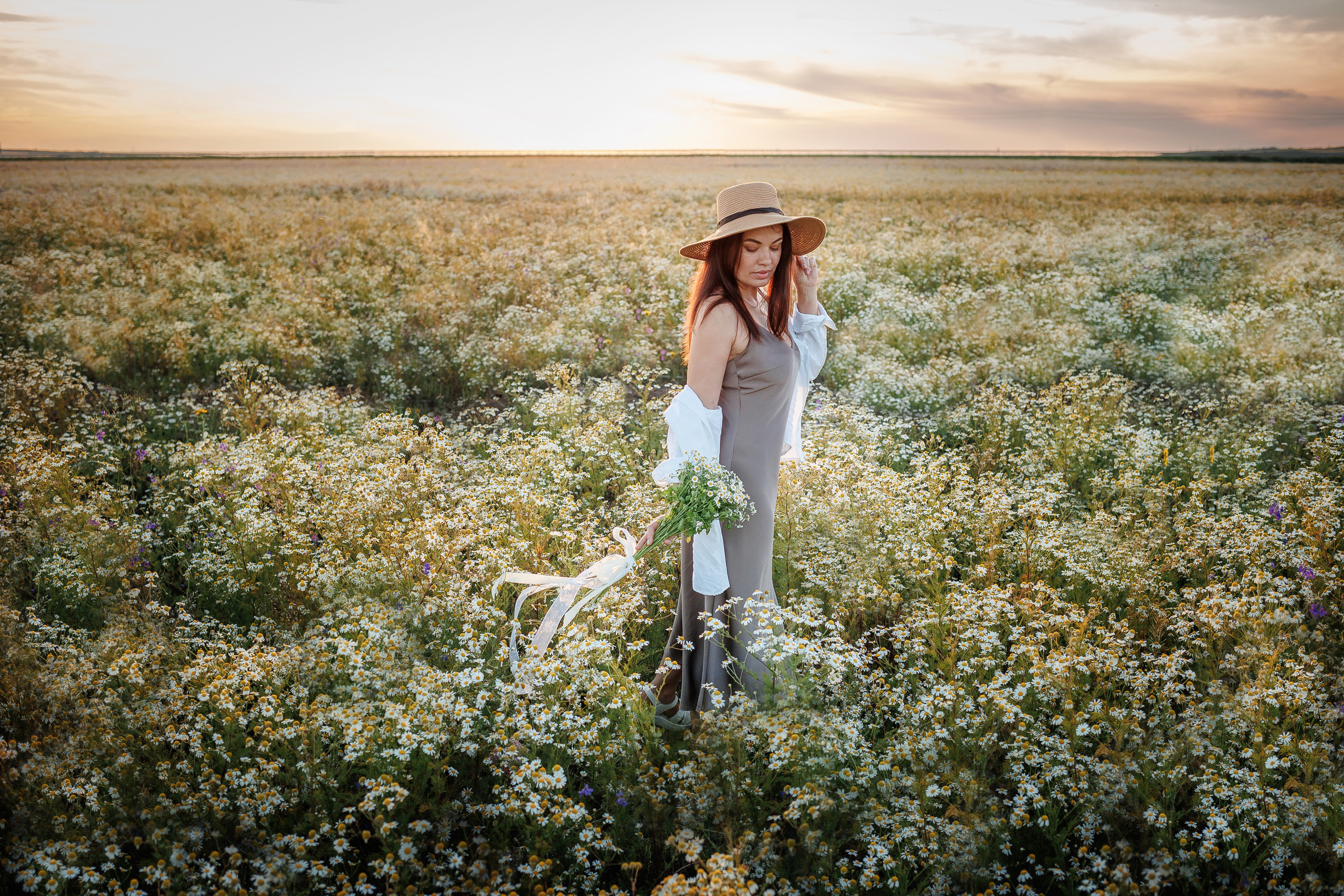 Катя в ромашках. Семейный фотограф в Саратове Юлия Охотникова