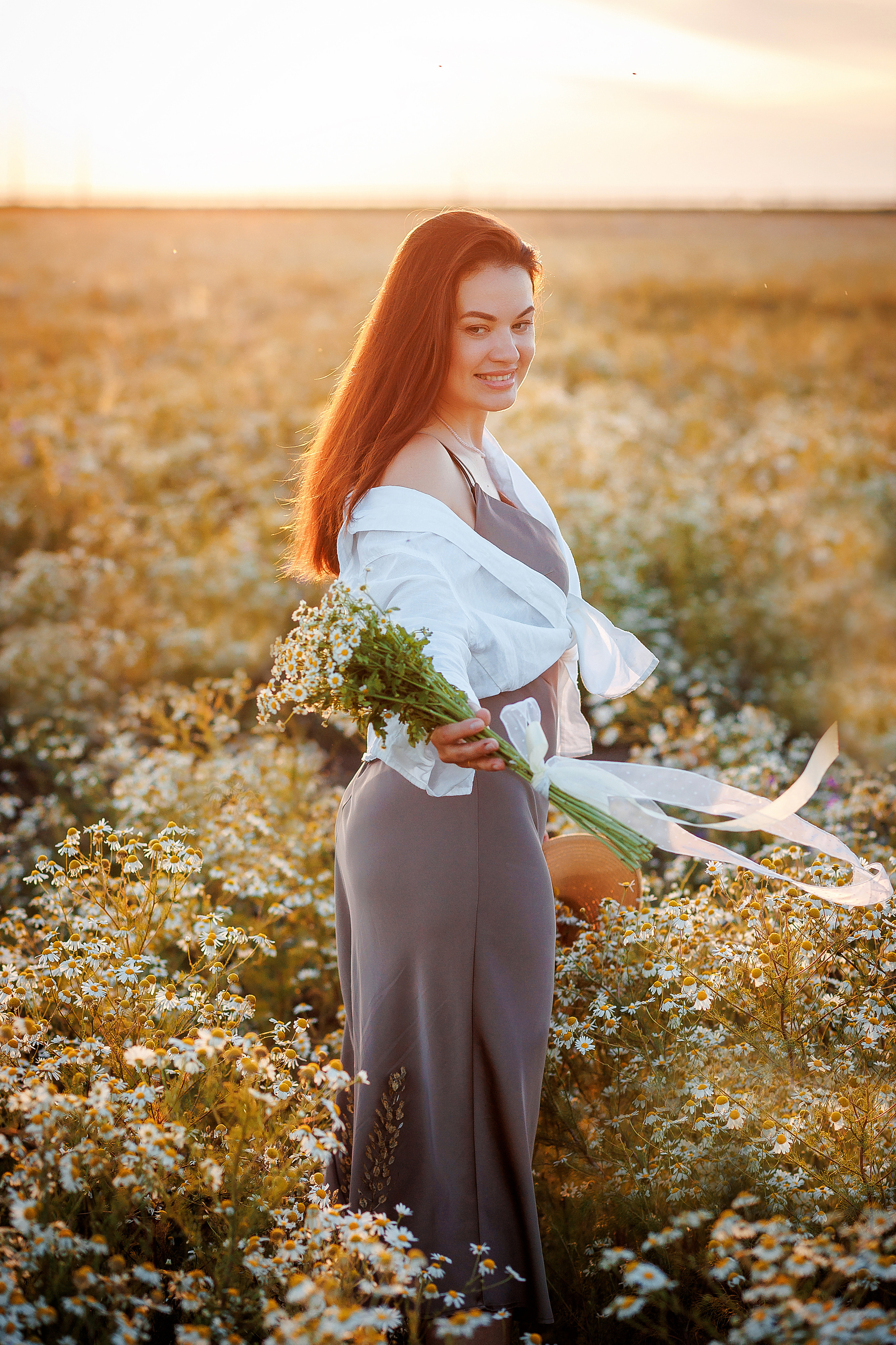 Катя в ромашках. Семейный фотограф в Саратове Юлия Охотникова