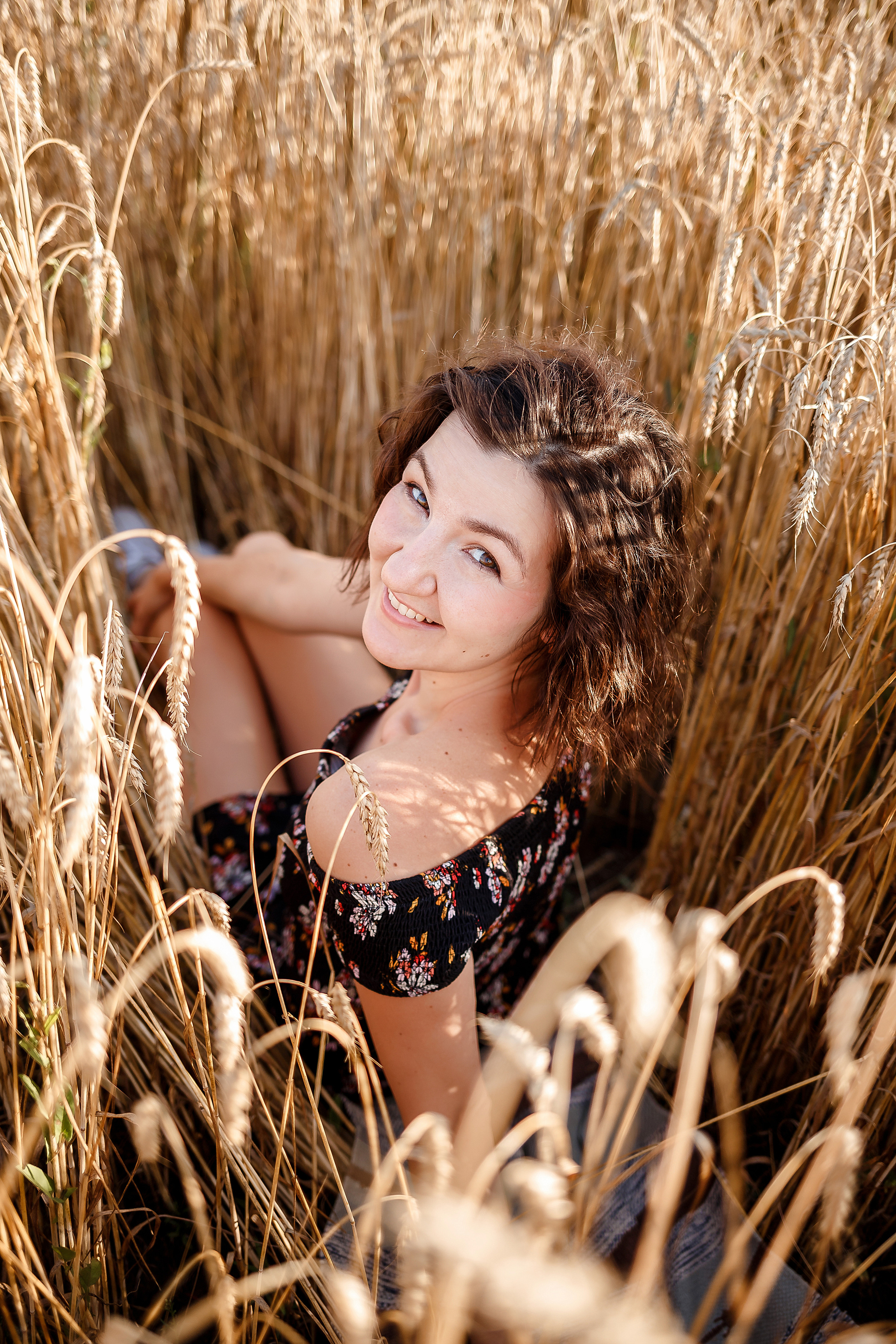Аня и пшеница. Семейный фотограф в Саратове Юлия Охотникова