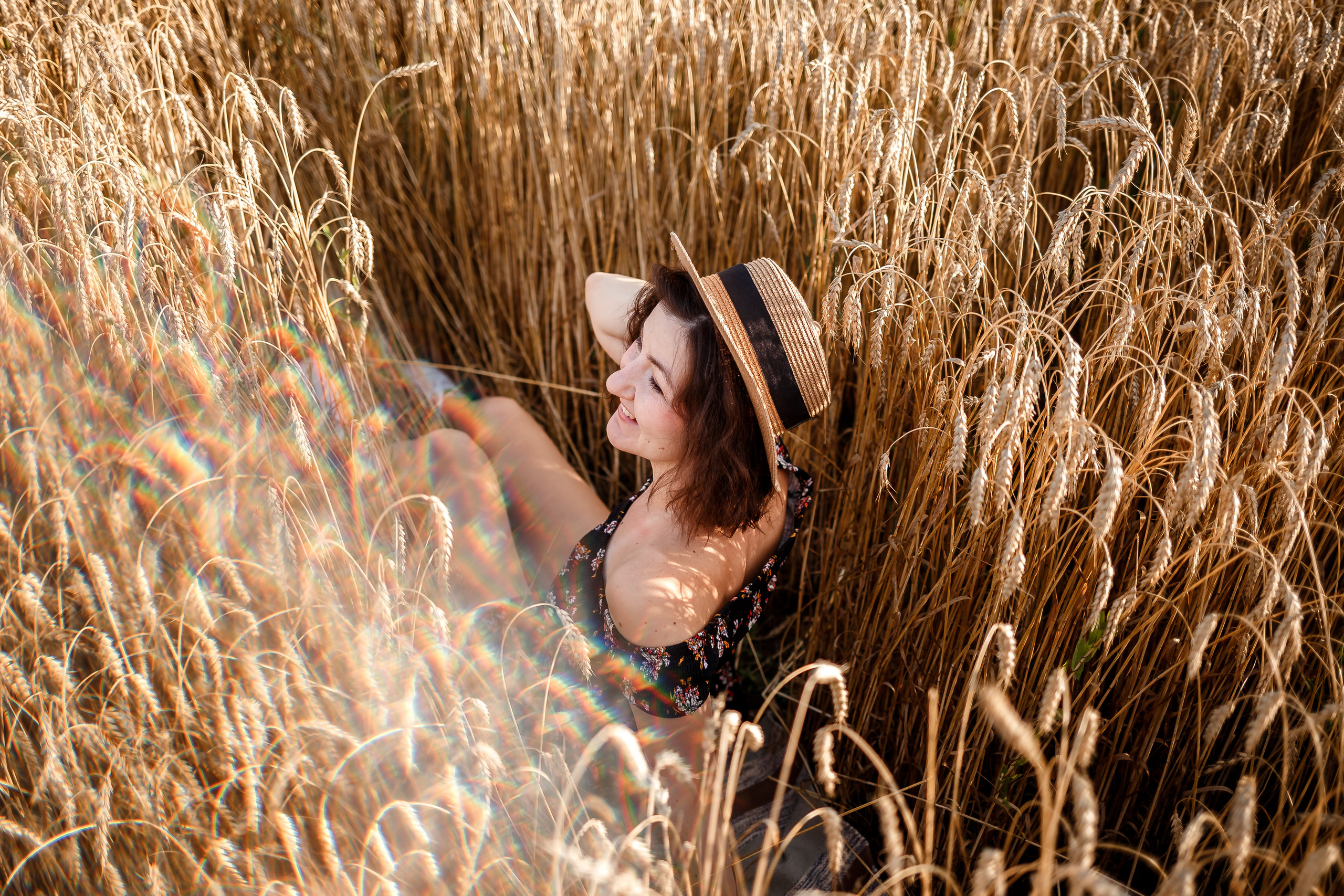 Аня и пшеница. Семейный фотограф в Саратове Юлия Охотникова