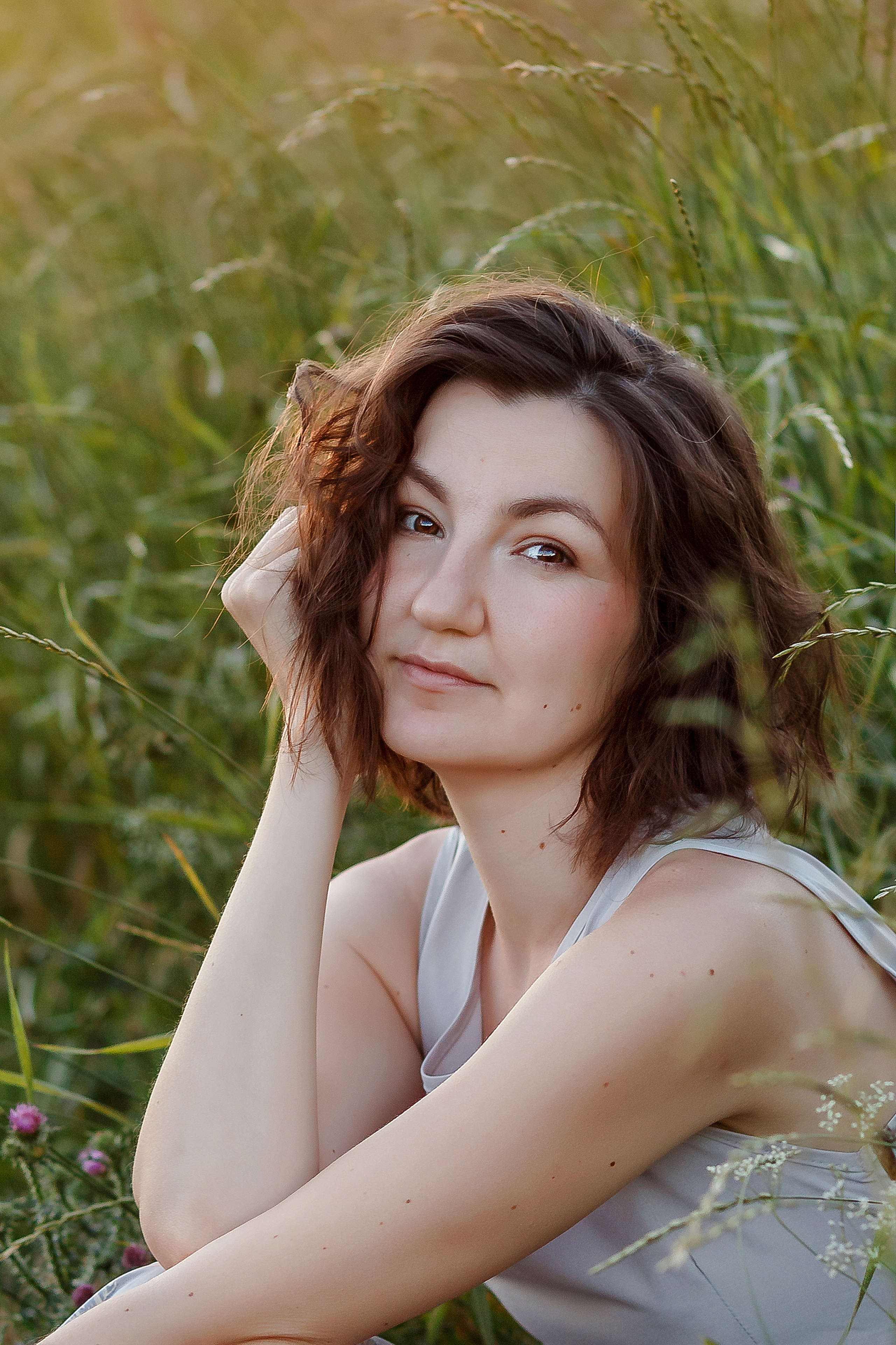 Аня и пшеница. Семейный фотограф в Саратове Юлия Охотникова