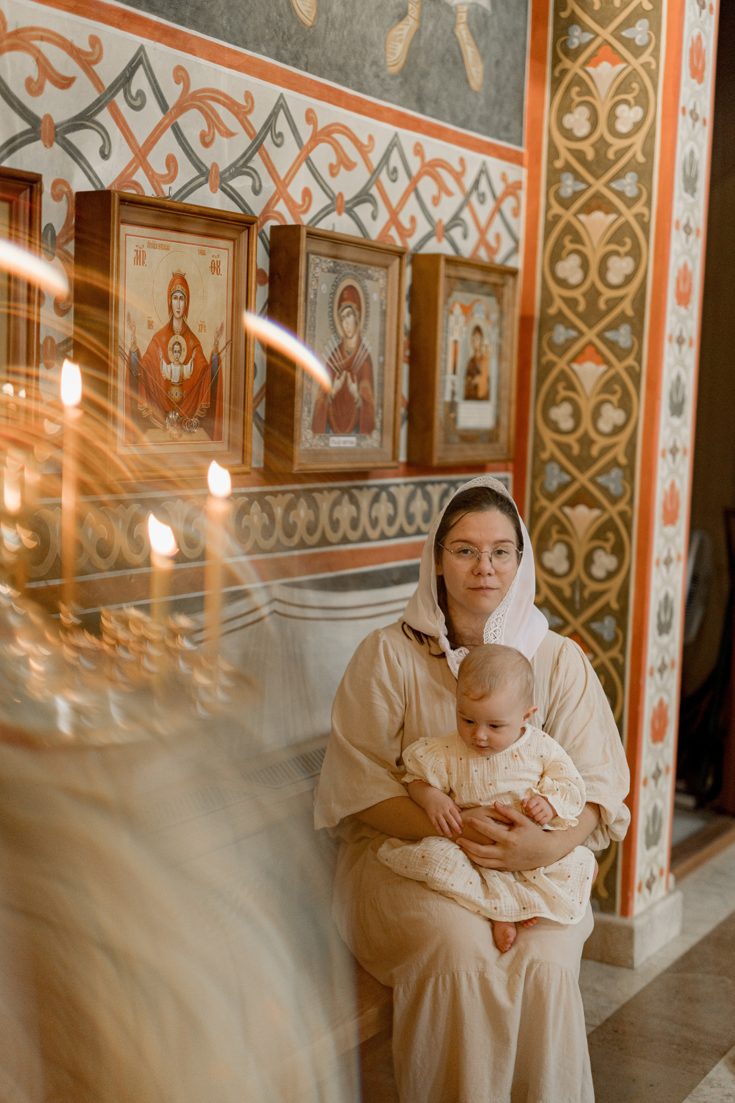 Таинство Крещения Веры. Фотограф новорождённых Newborn Москва