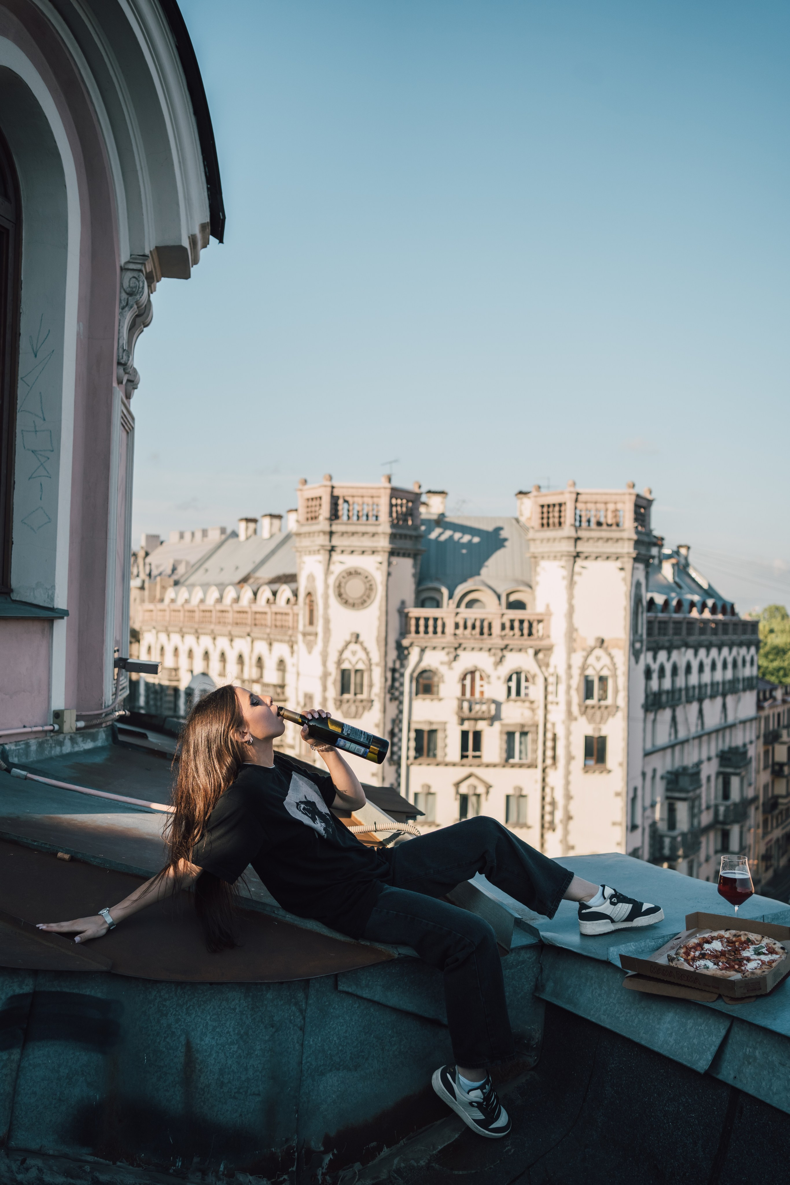 На крыше. Репортажный фотограф в Санкт-Петербурге. Фотограф на мероприятие в СПБ