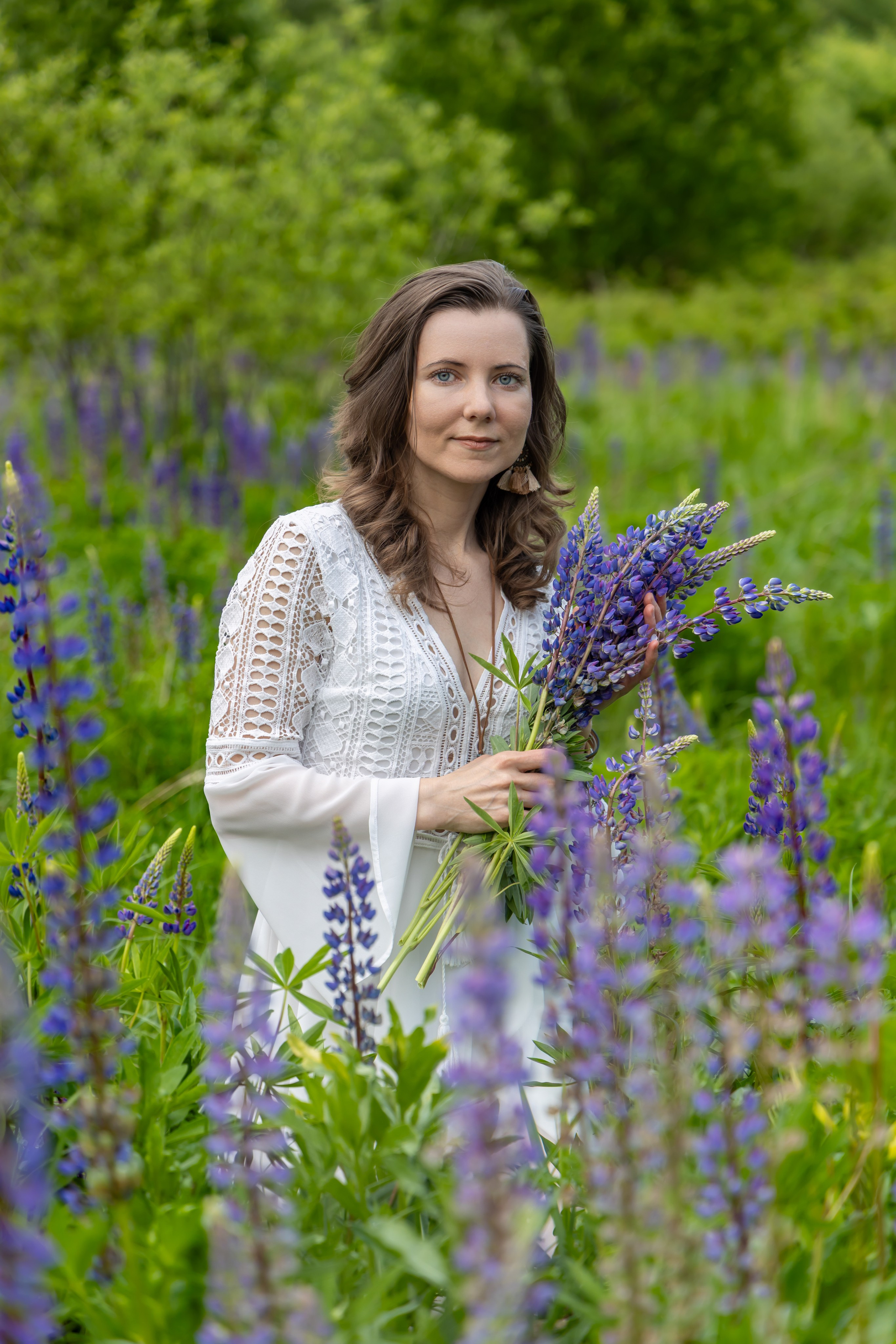 Фотосессия в люпинах. Репортажный, семейный и студийный фотограф в Москве Демин Алексей