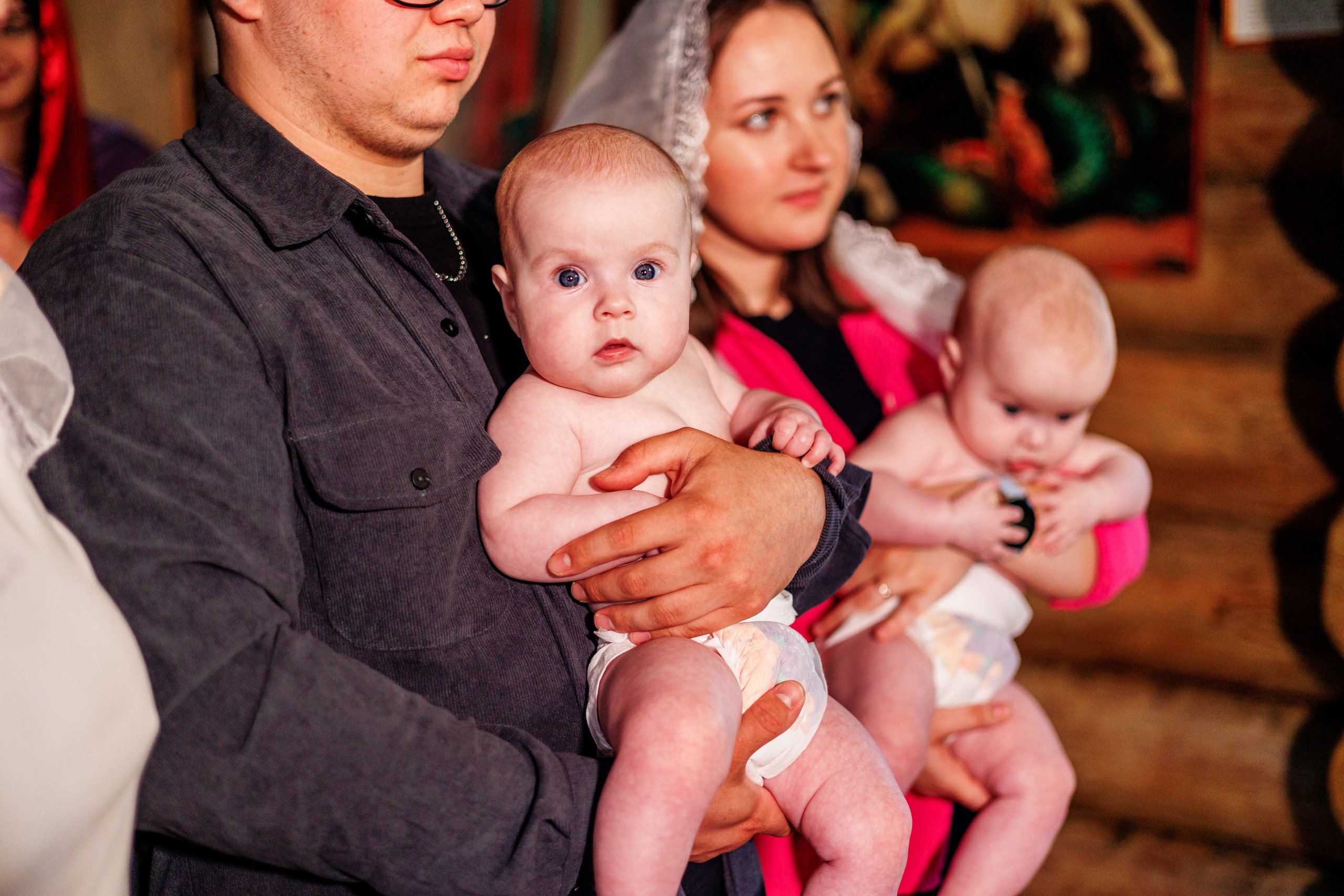 Крещение близняшек. Свадебный и семейный фотограф в Армавире