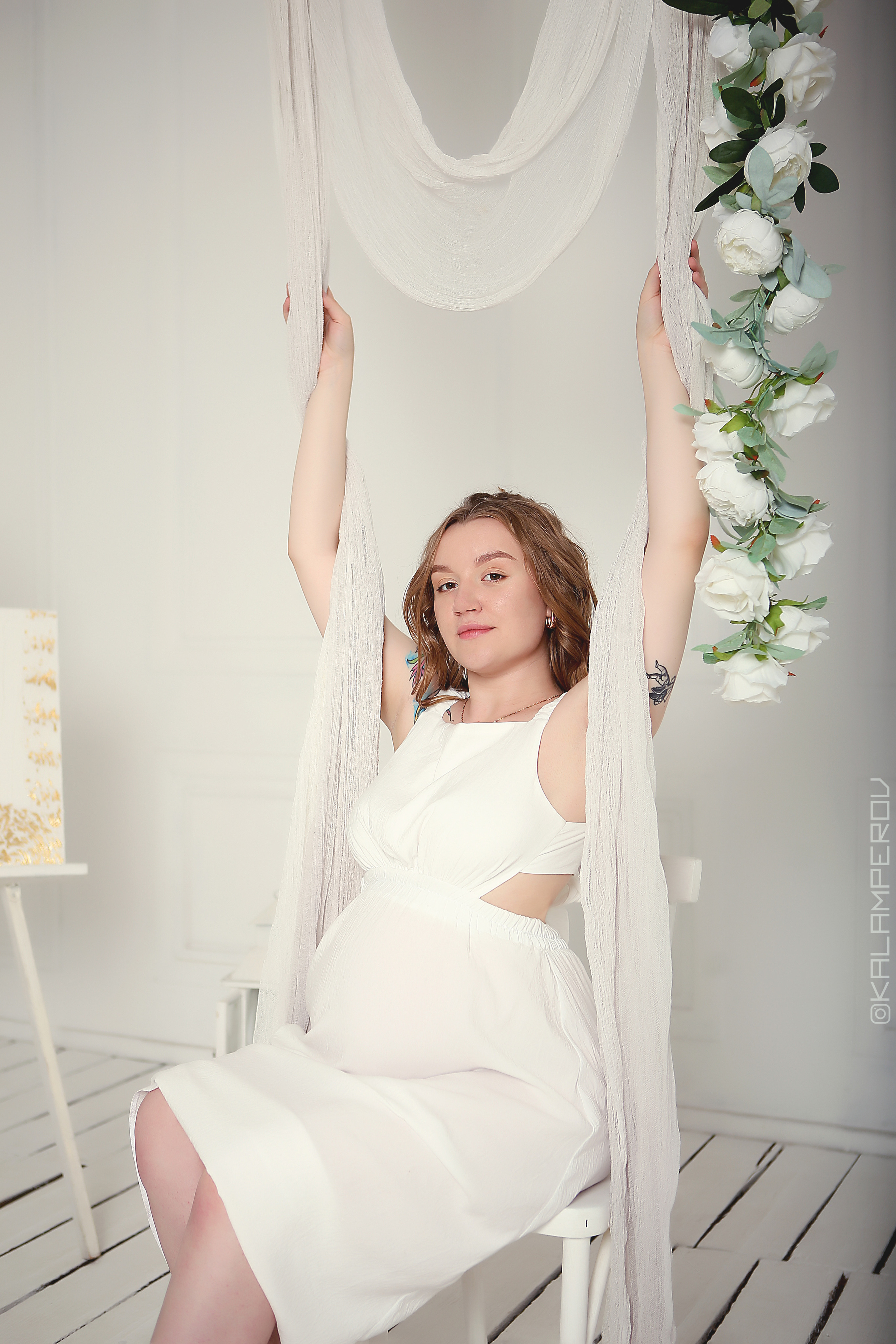 Беремняшка Дарья в побелке (White). Свадебный и предметный фотограф Ренат Каламперов