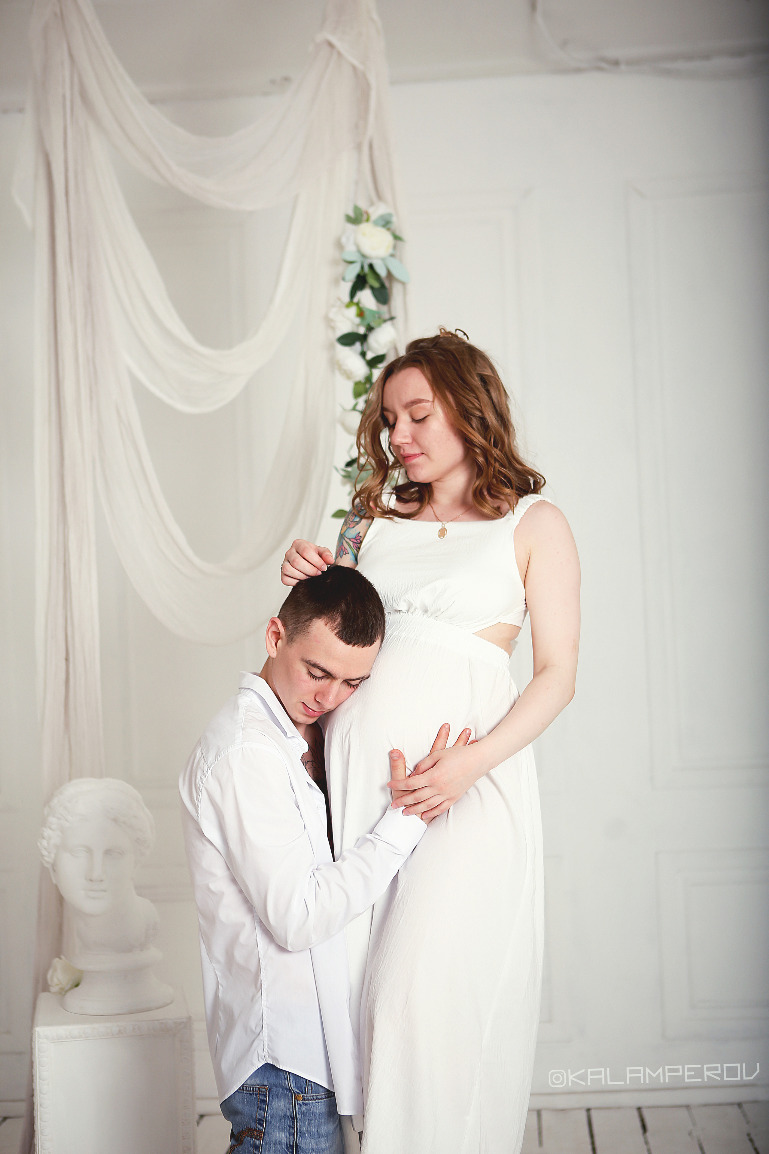 Беремняшка Дарья в побелке (White). Свадебный и предметный фотограф Ренат Каламперов