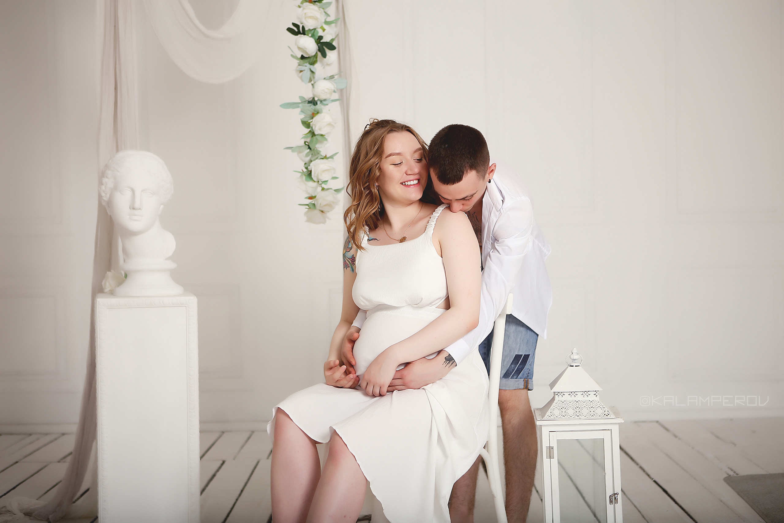 Беремняшка Дарья в побелке (White). Свадебный и предметный фотограф Ренат Каламперов