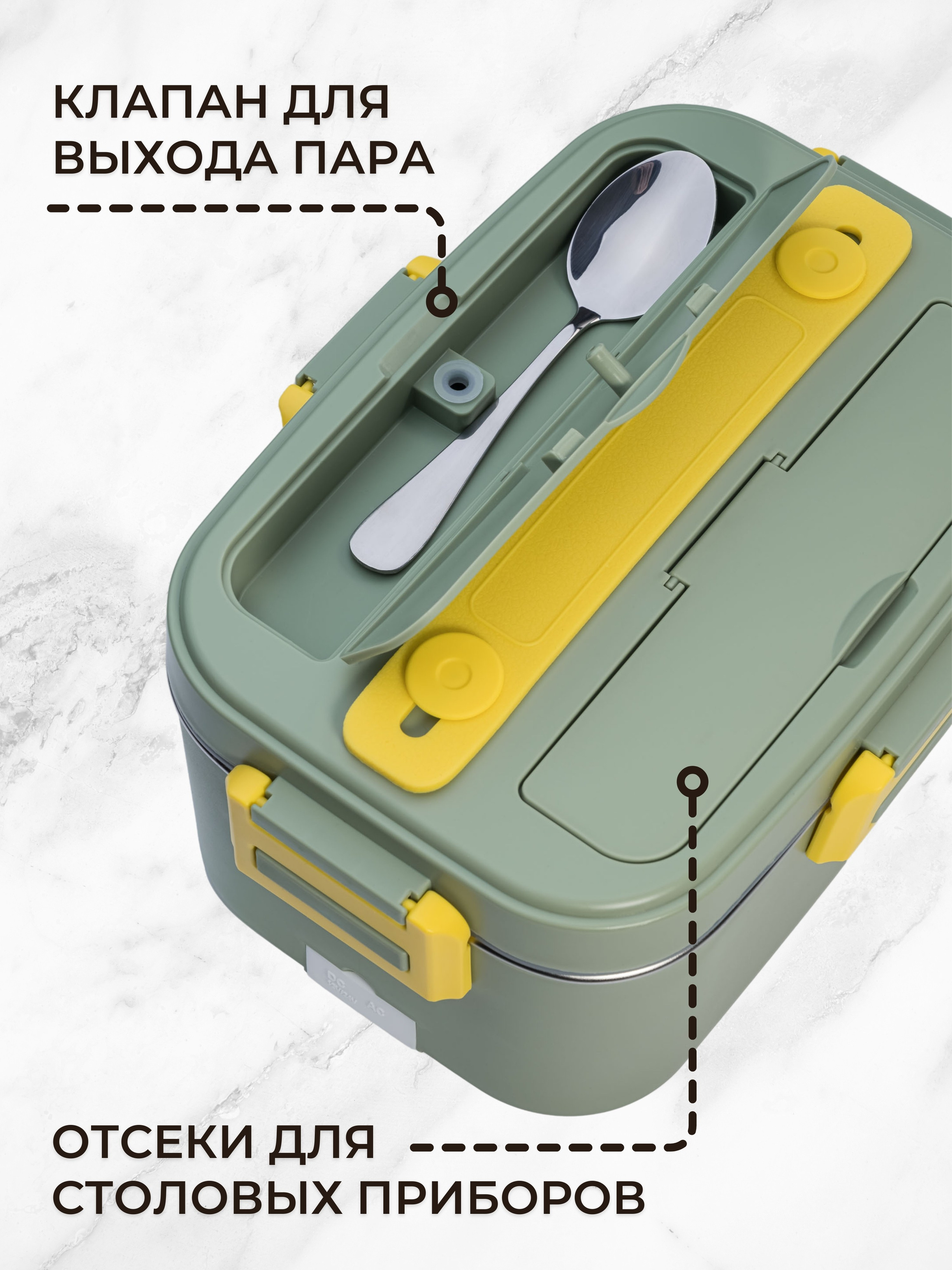 Инфографика для маркетплейсов: ланчбокс с подогревом. Маркетолог в Москве, специалист по коммуникациям и рекламе Аня Смоляга