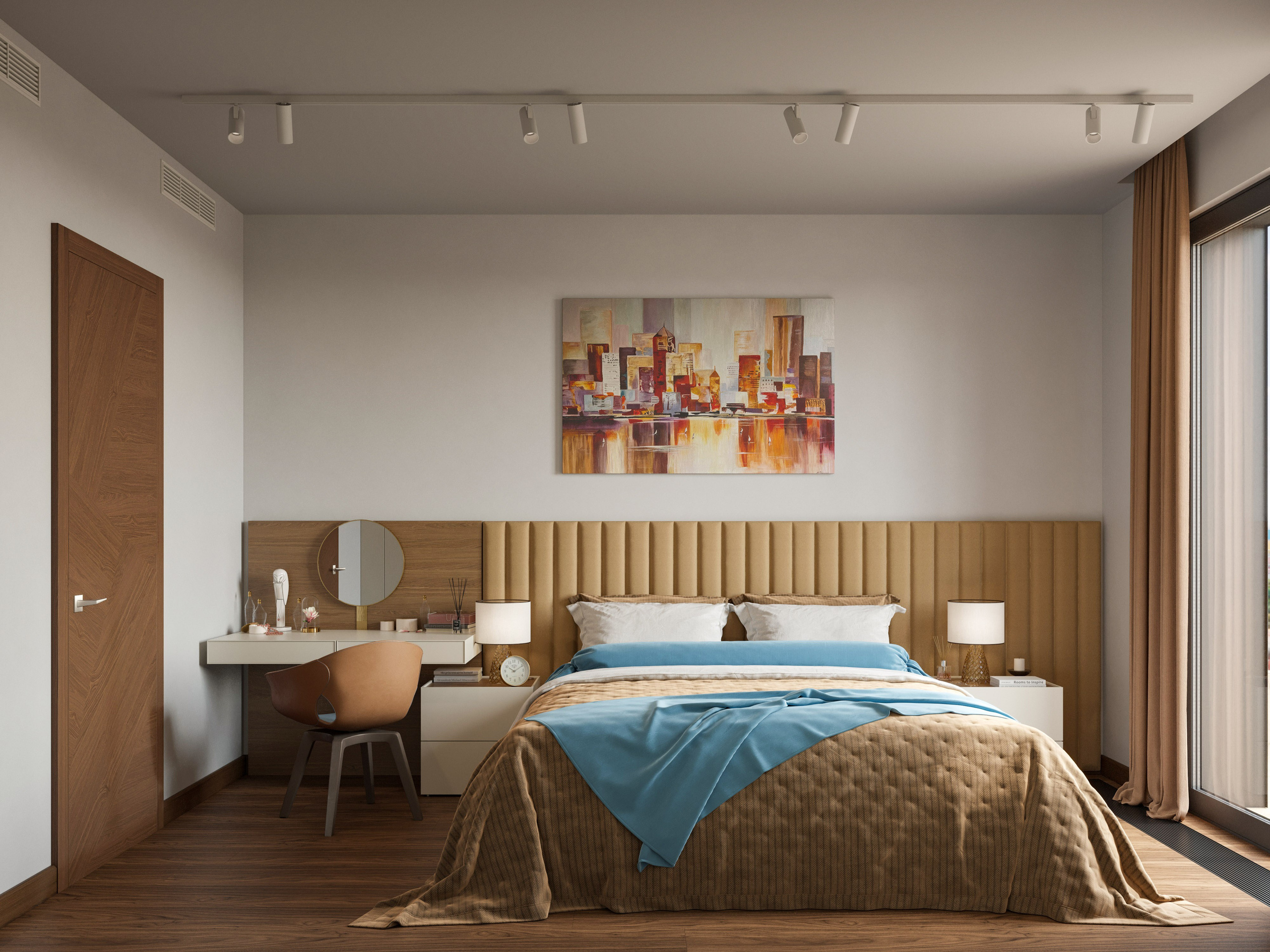 3D Визуализация Квартиры в Белграде | Яркий Современный Дизайн Интерьера. Визуализатор интерьера в Москве | Брагин Кирилл