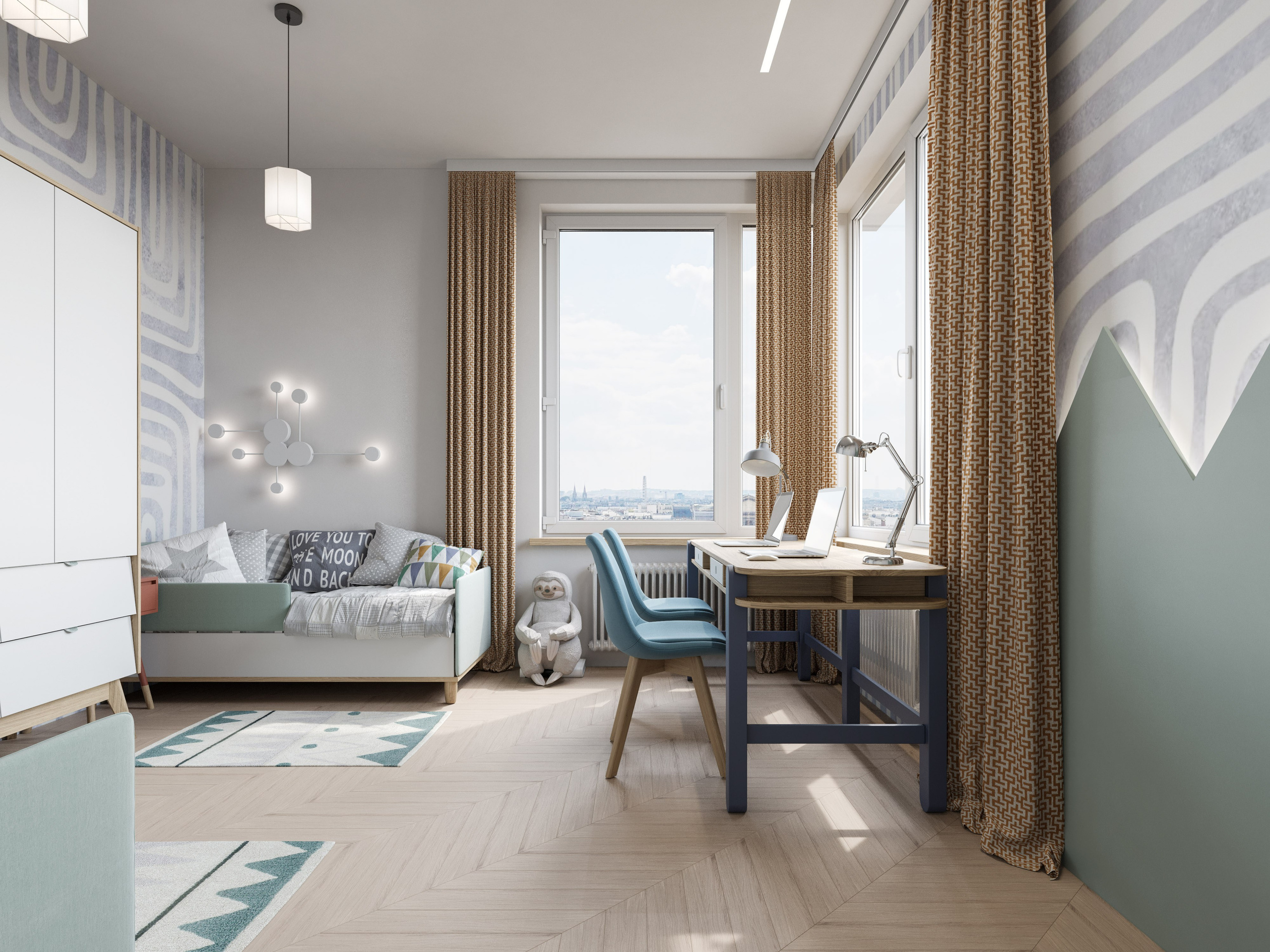 Пастельная Гамма в Минимализме: 3D Визуализации Интерьера Квартиры. Визуализатор интерьера в Москве | Брагин Кирилл