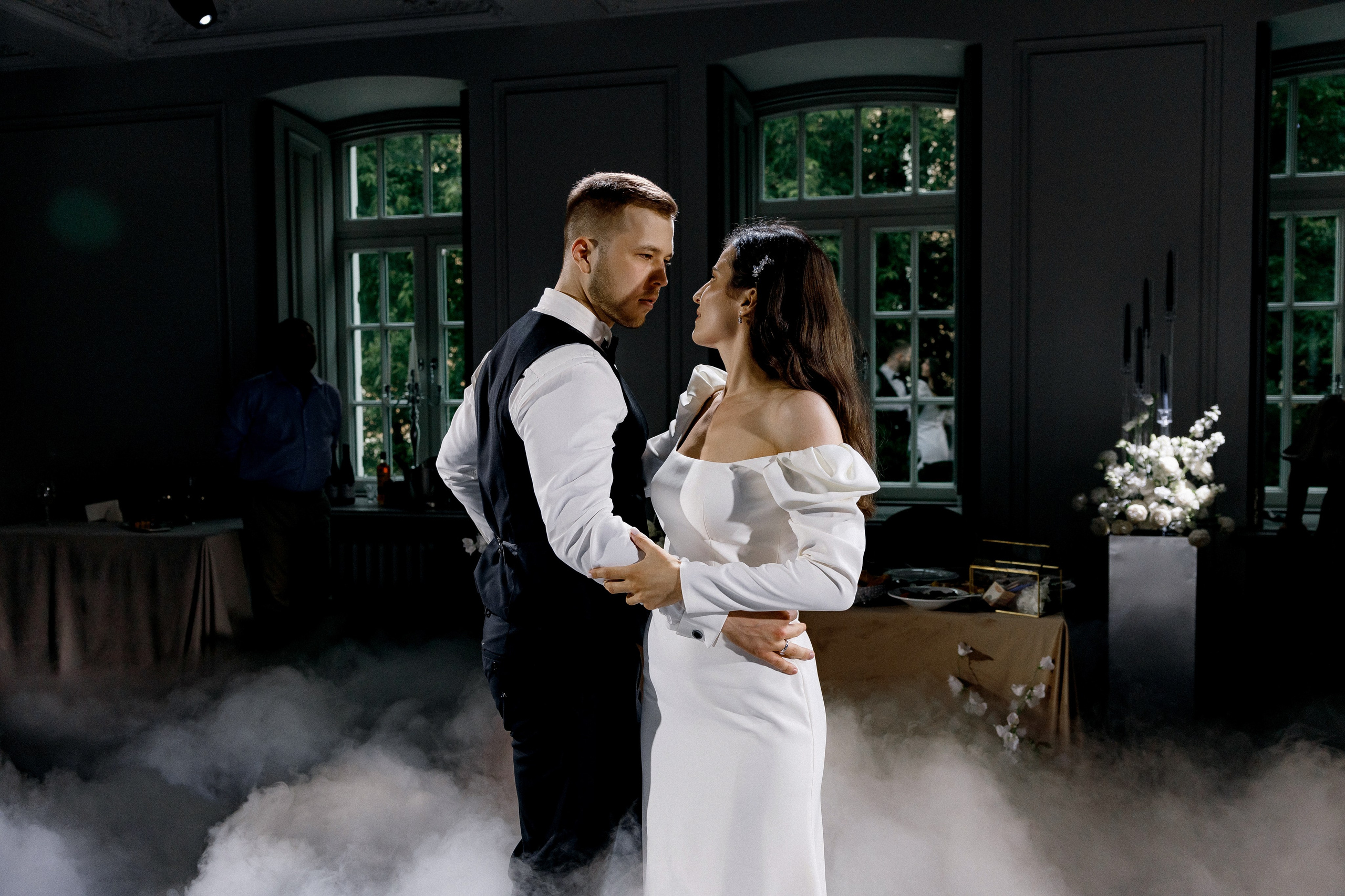 Свадебный ужин в Ресторане Michel на Красной Пресне. Свадебный фотограф в Москве и Санкт-Петербурге Денис Ходюков