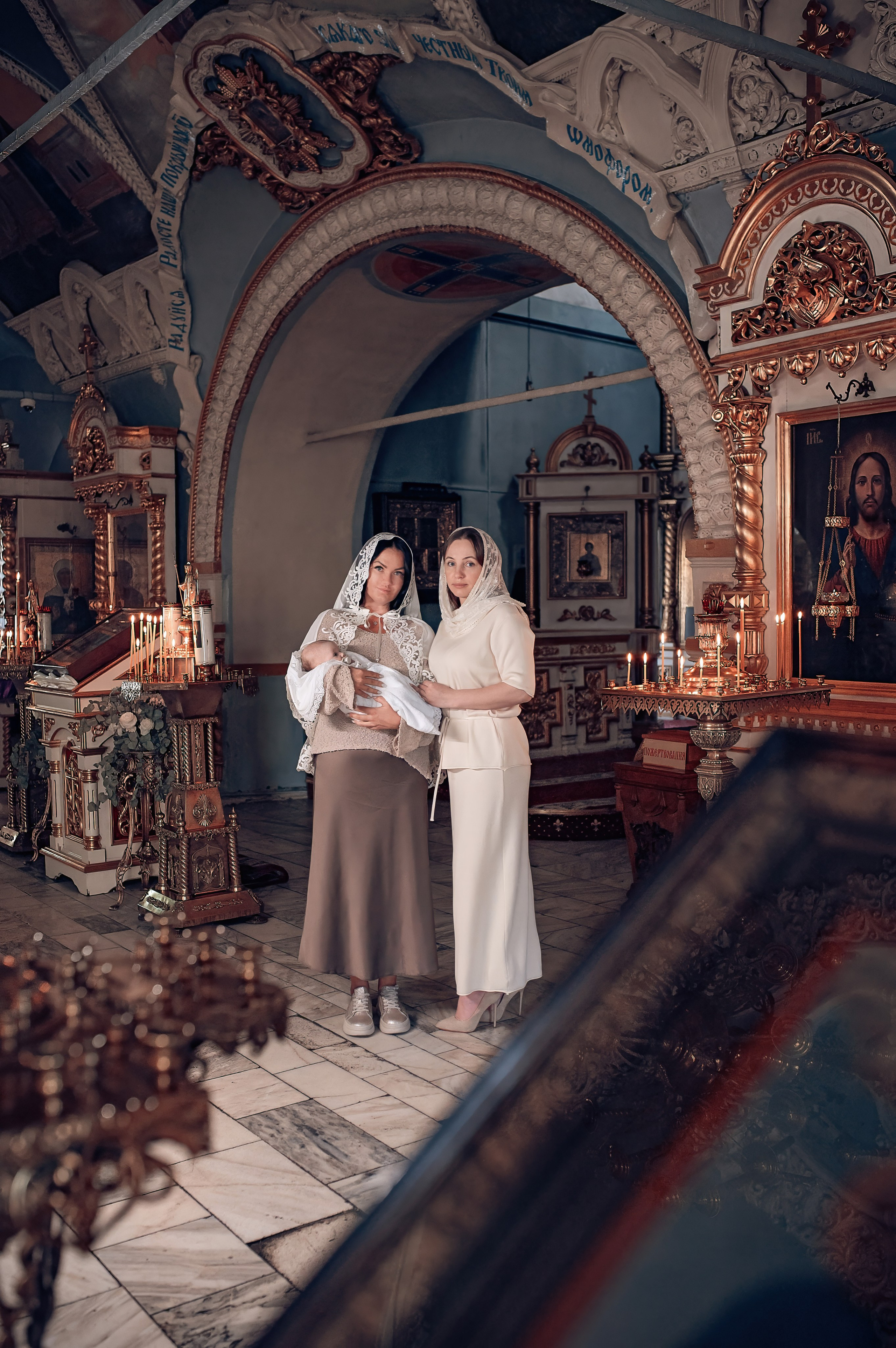 Крещение Аглайи в Покровском кафедральном соборе. Фотографы крещения/венчания  Красноярск Татьяна и Вячеслав Переваловы