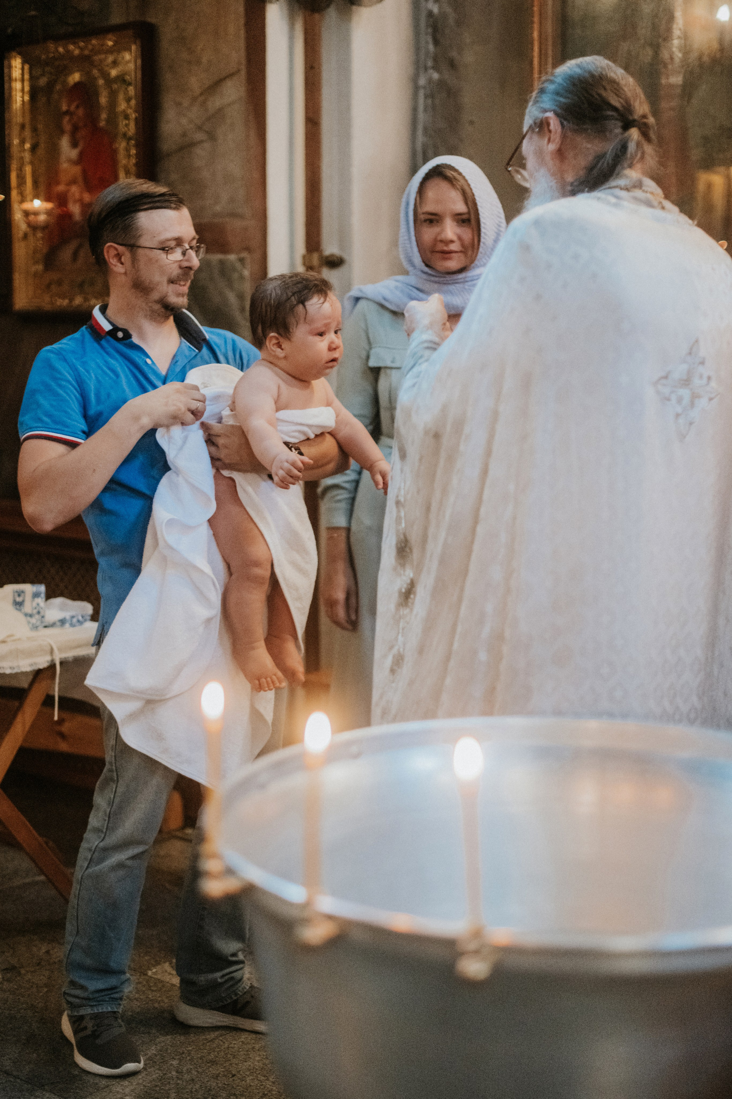 Фотосессия на крещение. Семейный фотограф в Москве Полина Ситникова