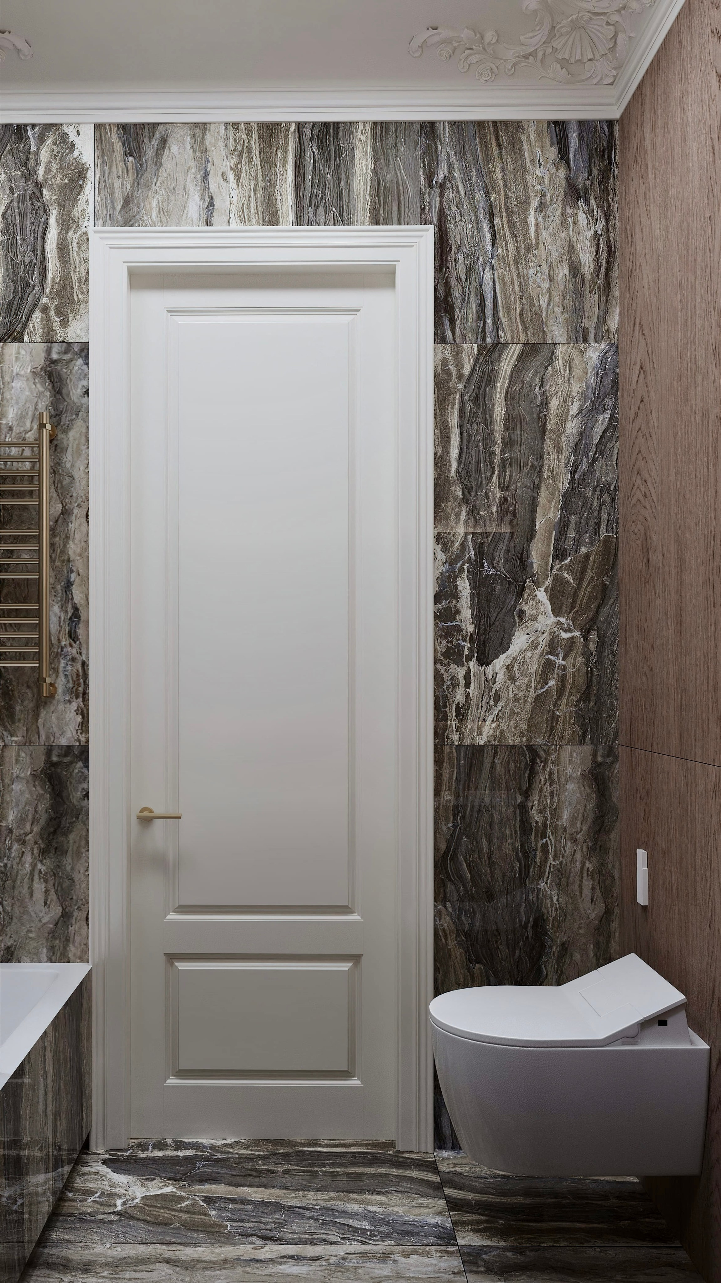 Нагатино Айленд 85 м². 3D Визуализация интерьера