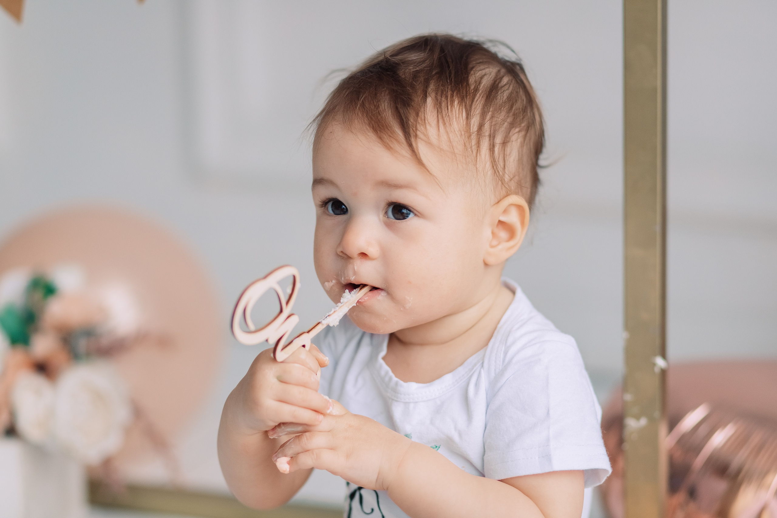 Семейная фотосессия первый тортик для малышки в фотостудии. Фотограф в Санкт-Петербурге, Анна Скворцова