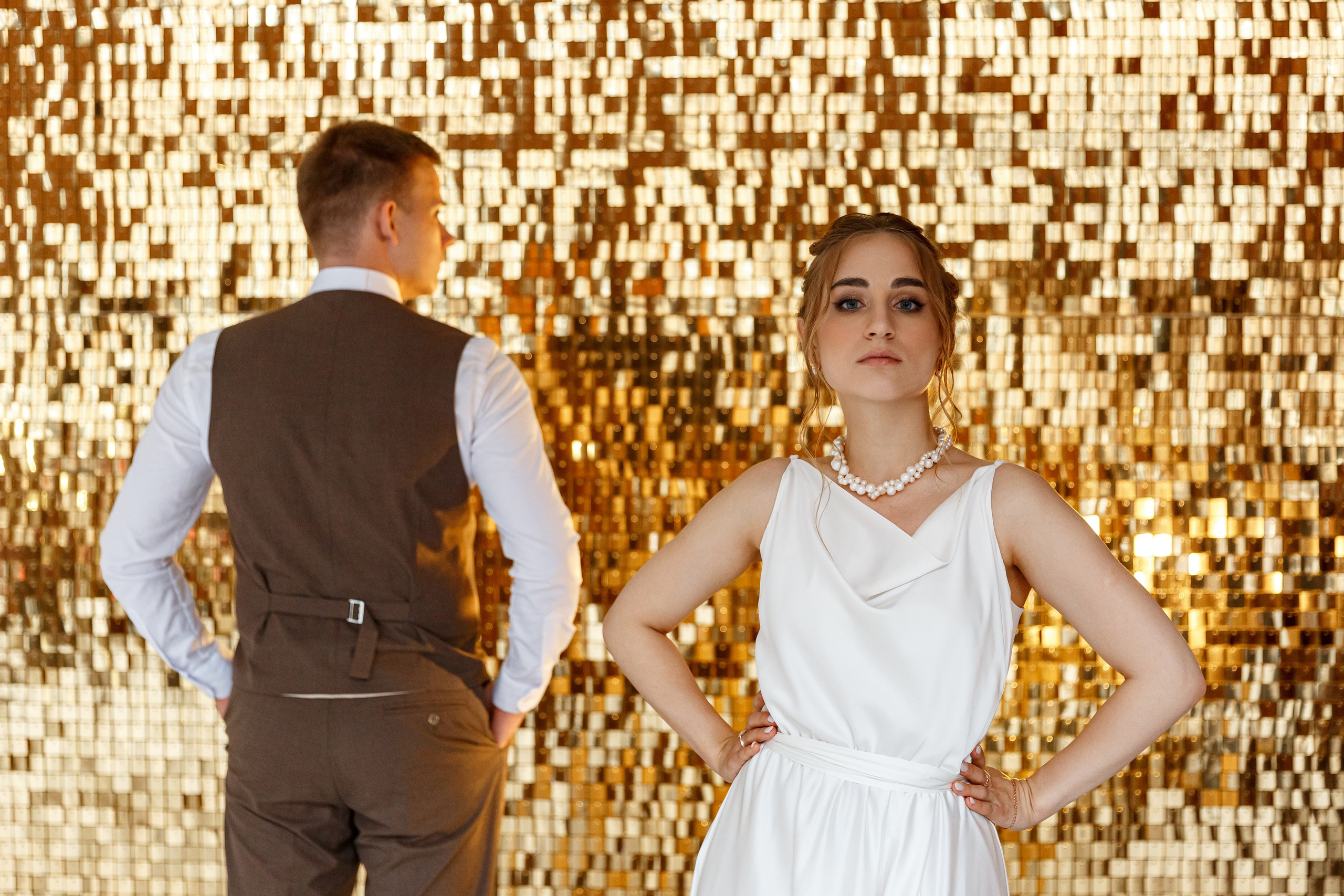 Свадебная фотосессия в городе и в фотостудии. Свадебный фотограф Москва и МО Сергей Киржаев