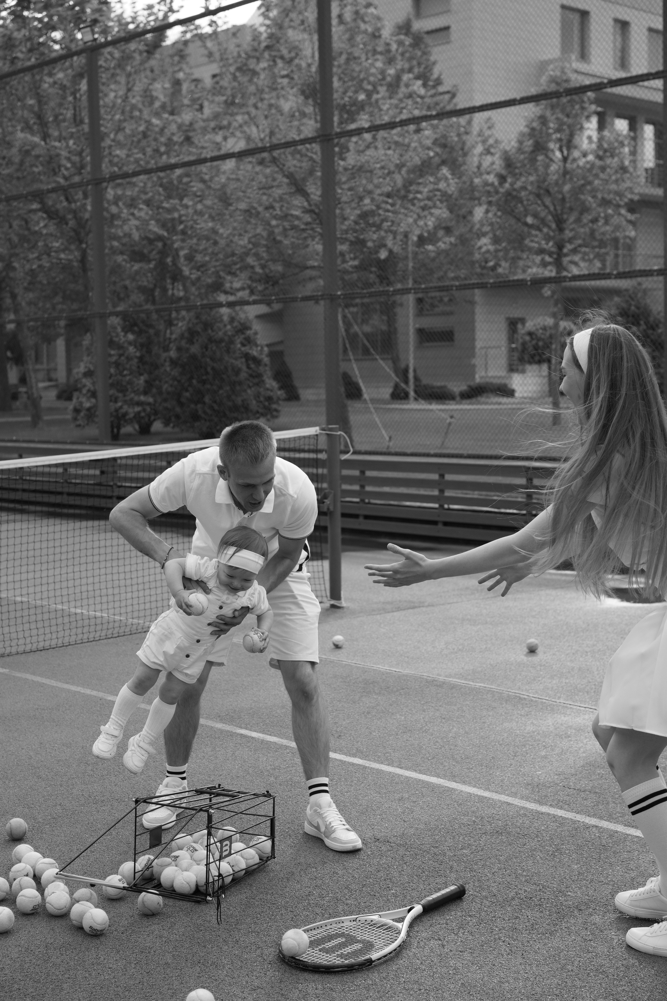 Теннис с семьей. Свадебный и семейный фотограф Афанасьева Анна в Кисловодске