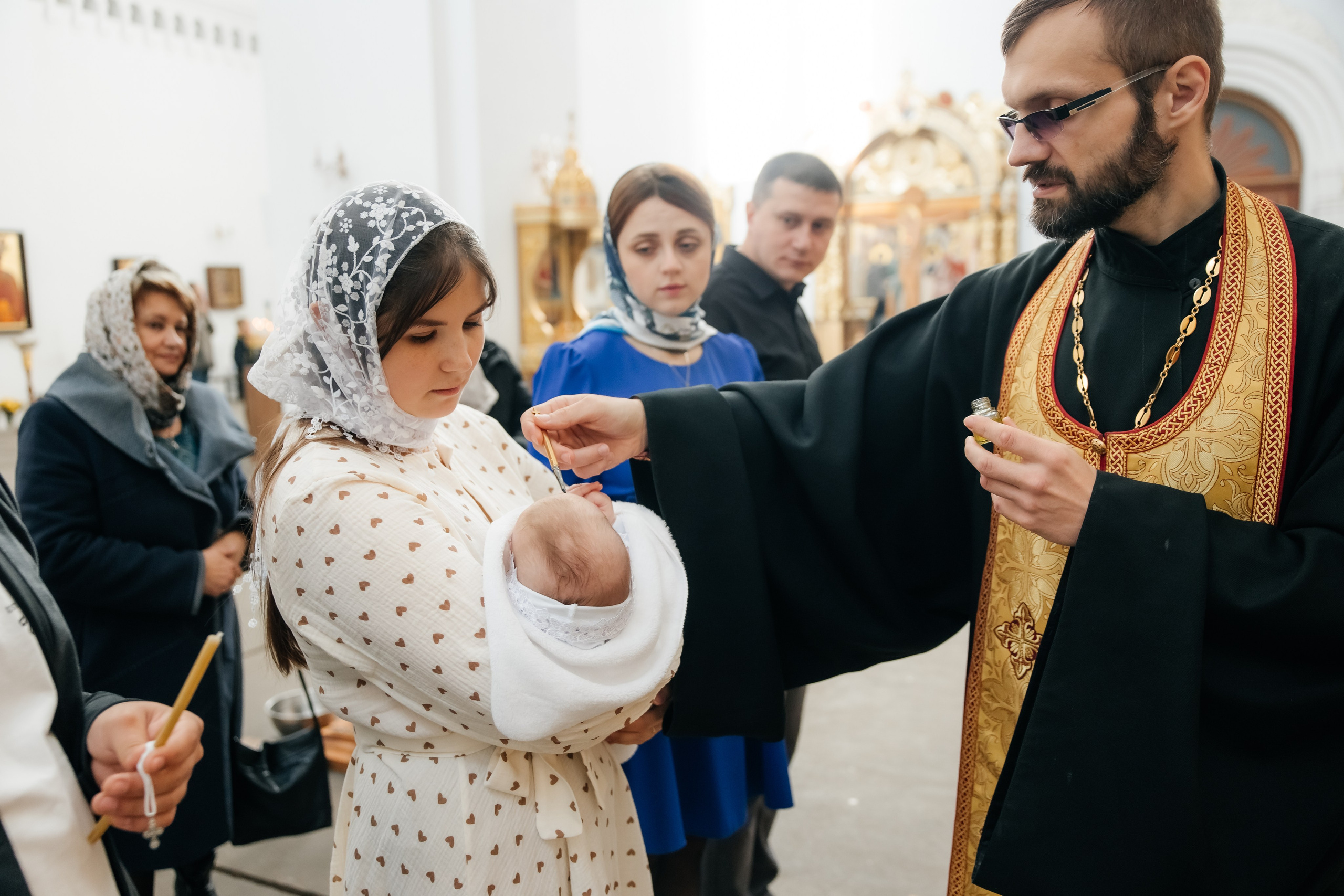 Крещение Мирославы. Храм иконы Божьей Матери «Всех скорбящих Радость». Фотограф ВИКА МЕДУЗА