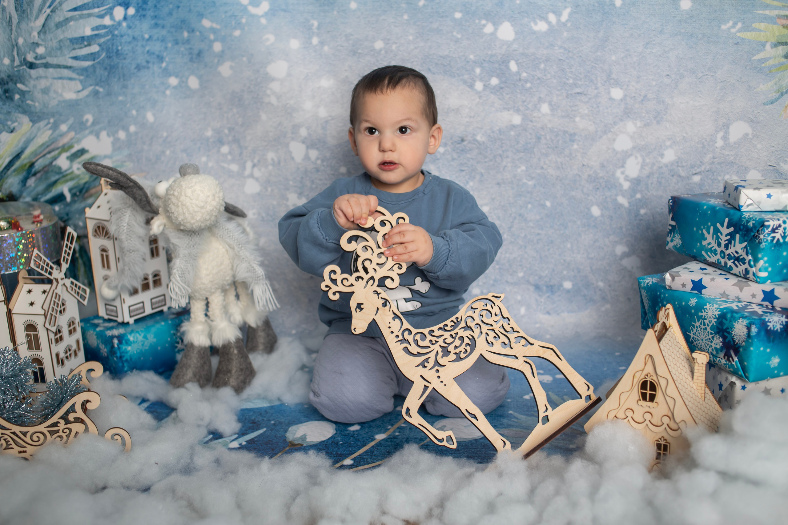 Фотозона в Мкр Красногорский — голубая. Семейный и детский фотограф в Москве и МО — Александра