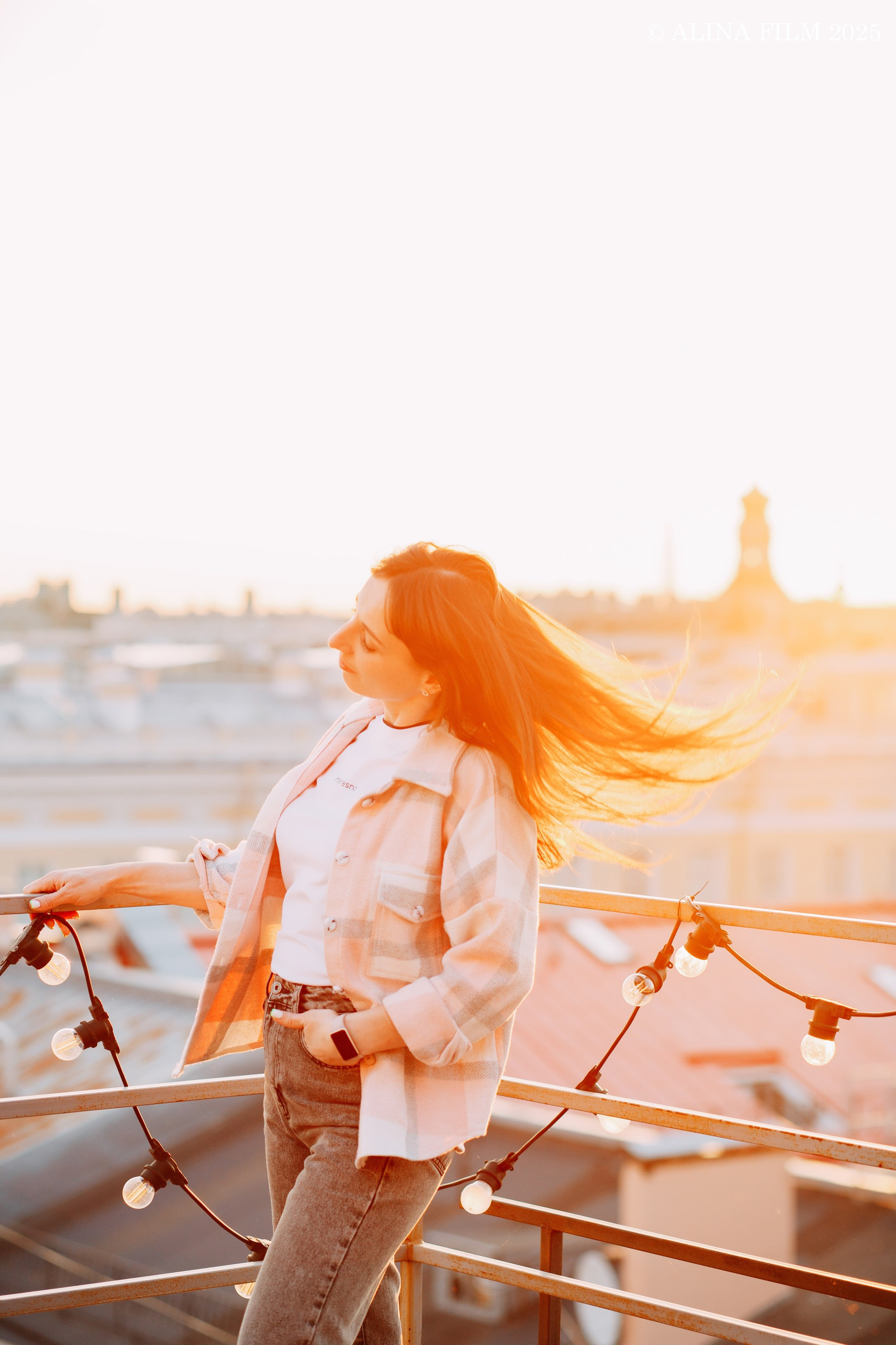 Получасовая фотосессия на крыше. Фотограф в Санкт-Петербурге Alina Film