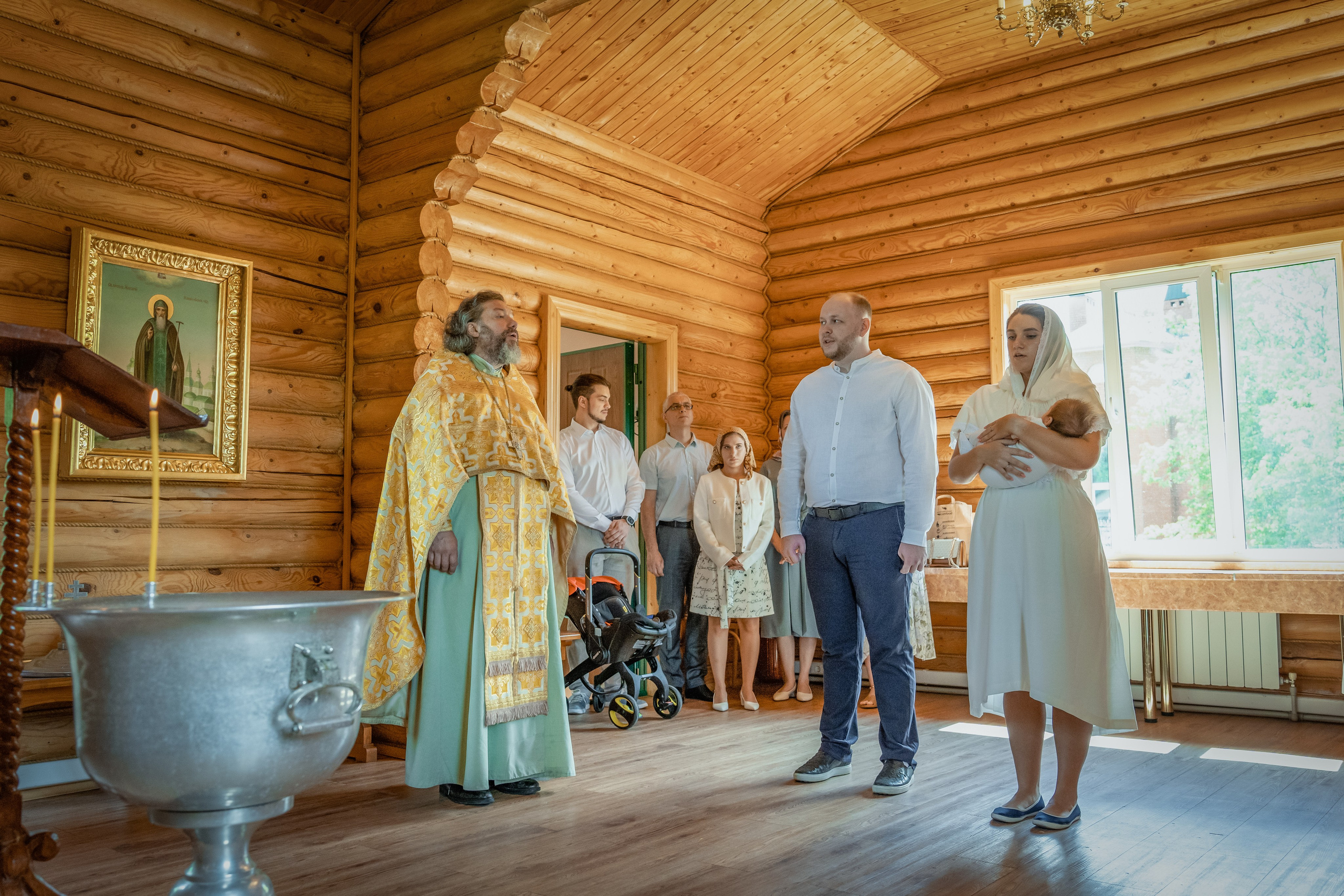 Крещение Федора в храме 12 апостолов. Фотограф на Крещение Тула и Венчание в Туле, детский и семейный фотограф