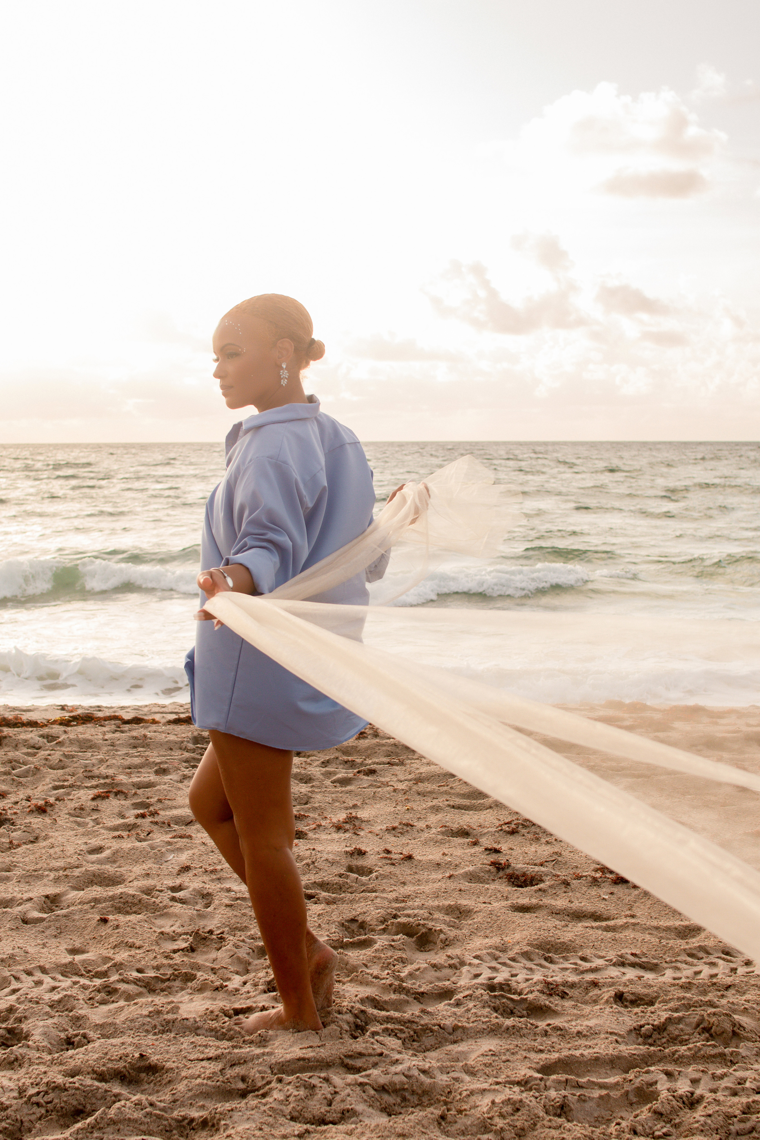 Photo session on the ocean at dawn. Delray Beach Photographer