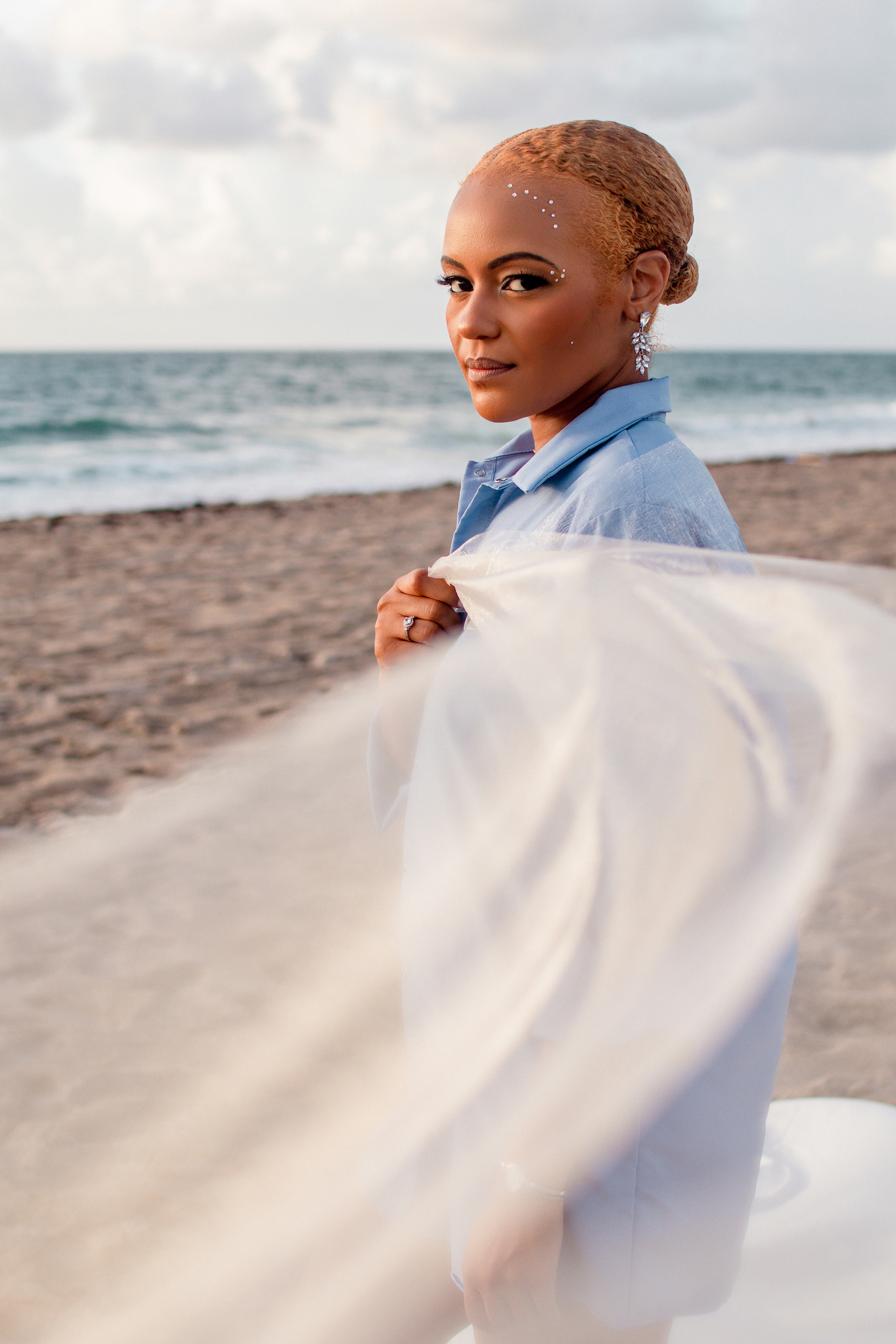 Photo session on the ocean at dawn. Delray Beach Photographer