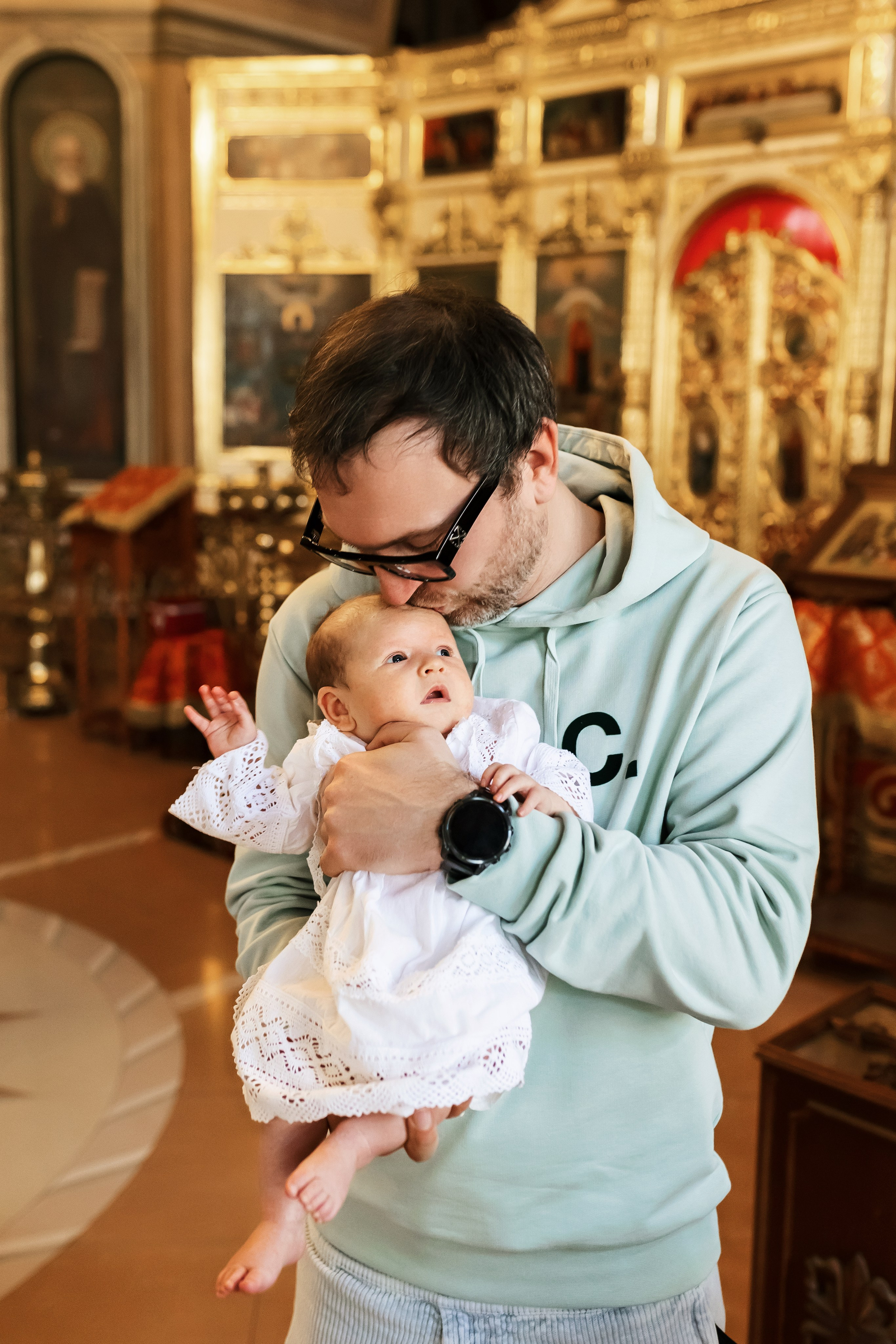 Крещение в Церкви Феодора Стратилата на Антиохийском подворье. Фотограф г. Москва Олеся Пантелеева