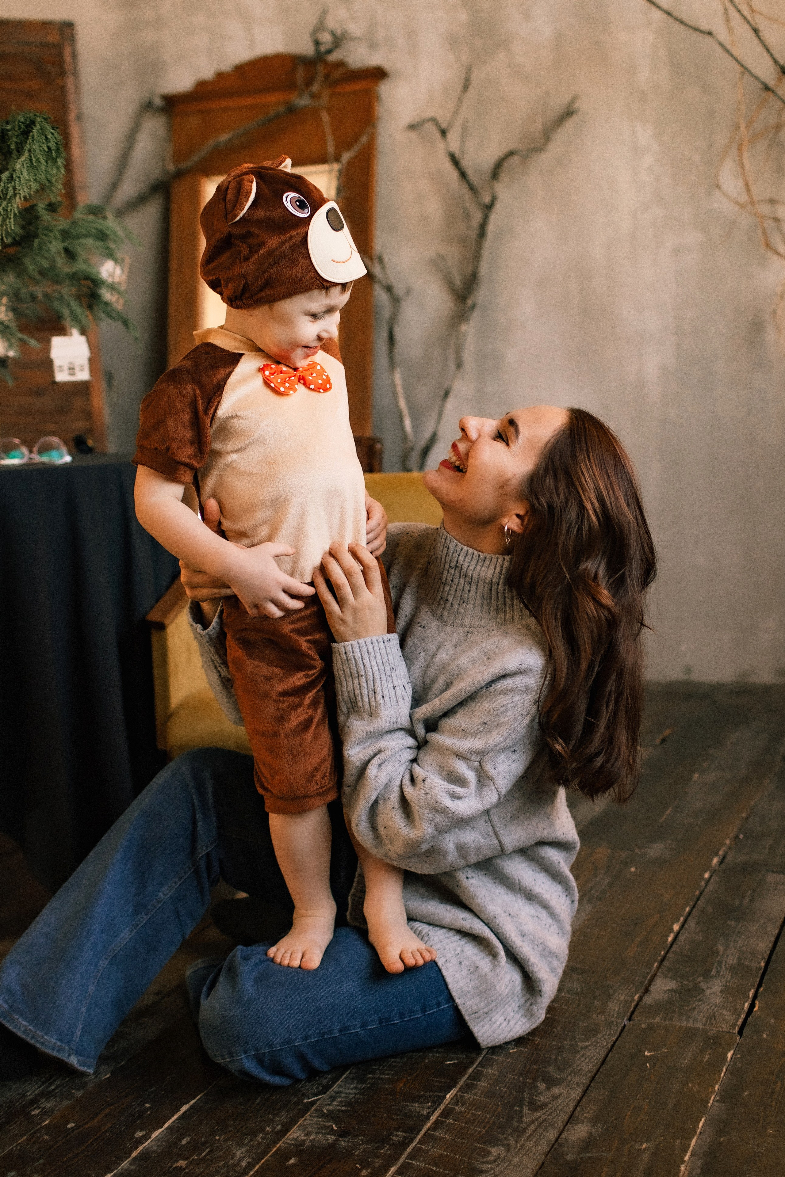 Студия Культура. Семейная новогодняя съемка. Фотограф Софья Васильковская