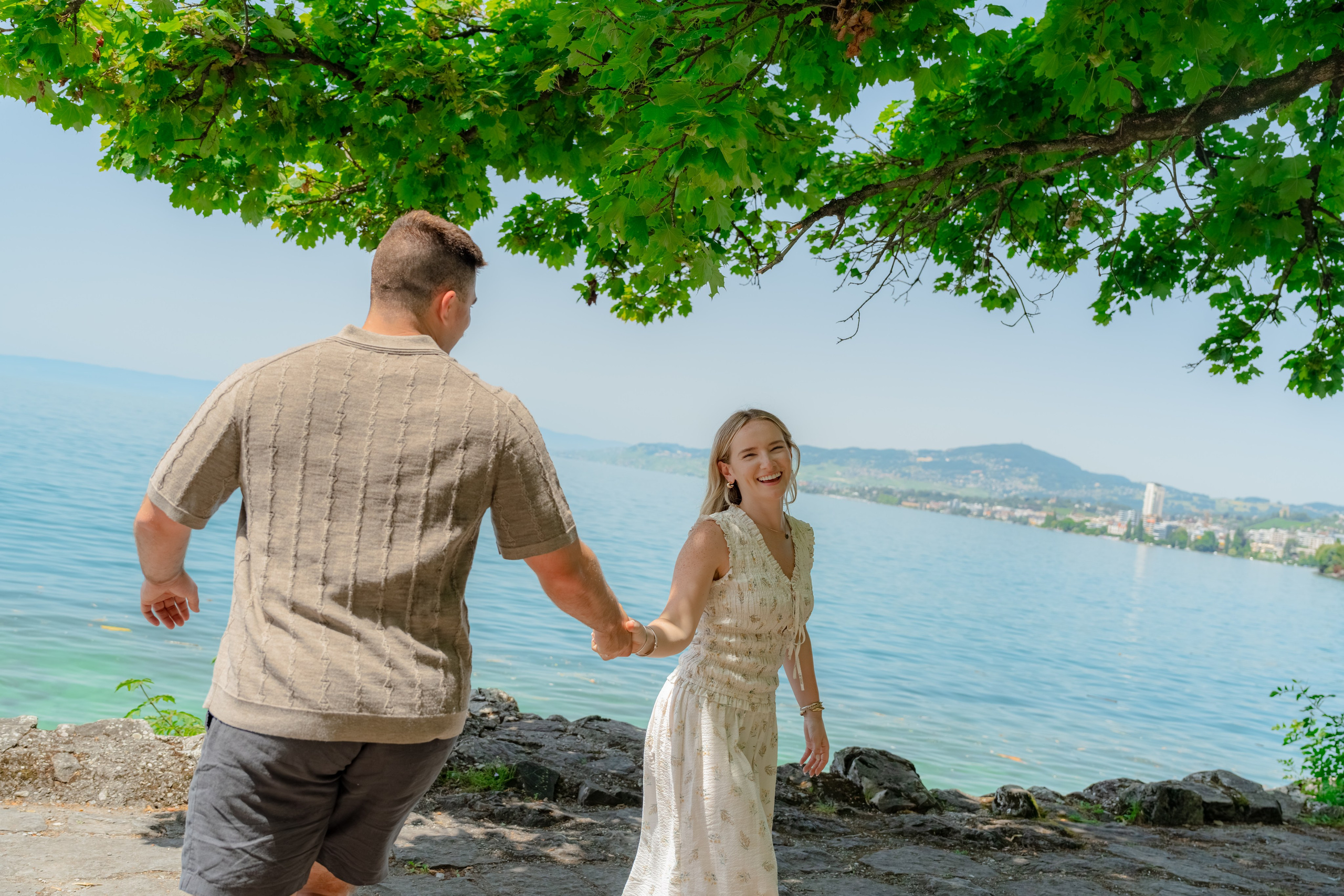 Brooklyn & Dakota | Proposal Montreux. Профессиональный свадебный фотограф в Женеве и Швейцарии | Таня Вовчецкая