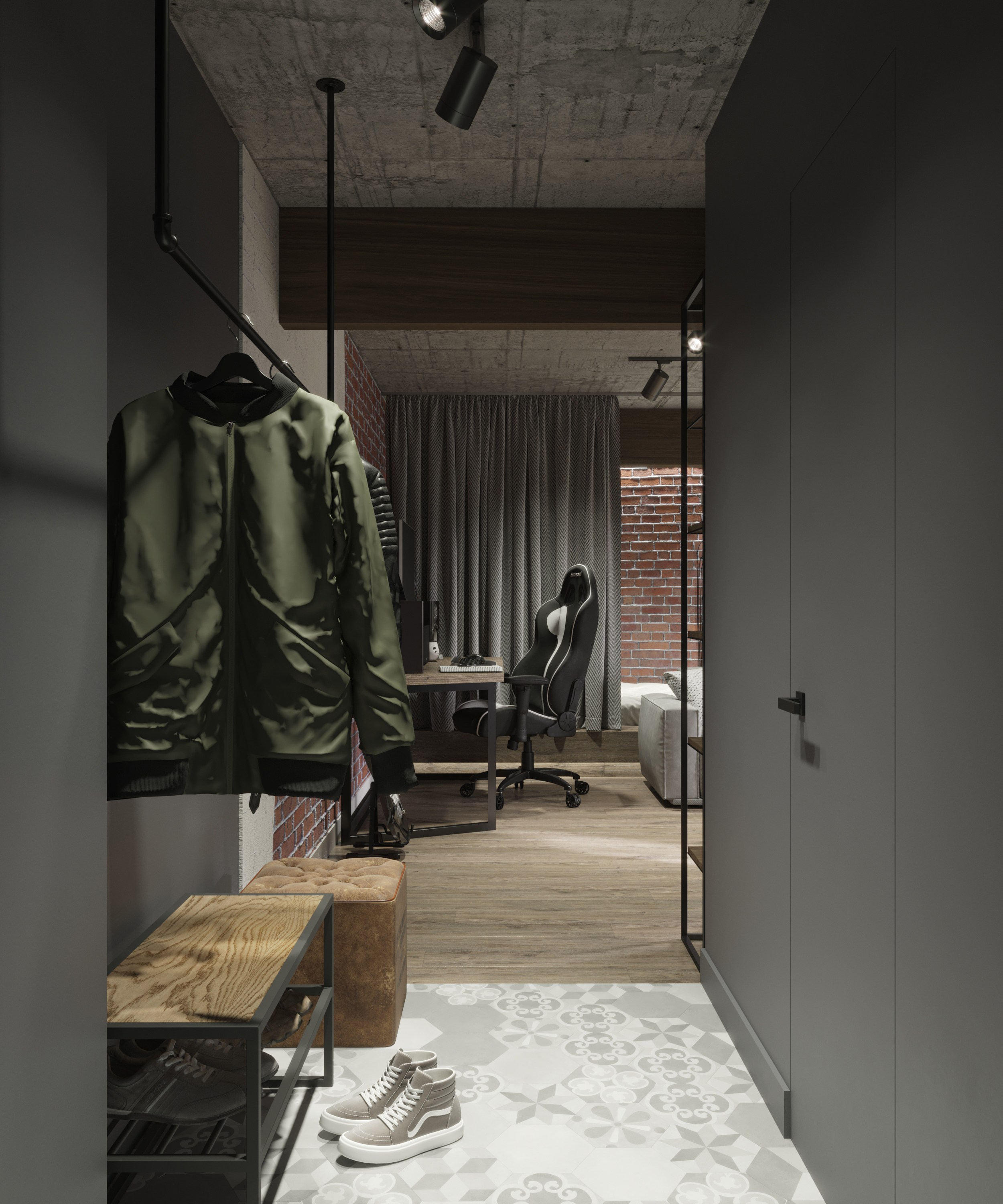 Дизайн - проект в стиле лофт. Анастасия Дремина DREMINA INTERIORS