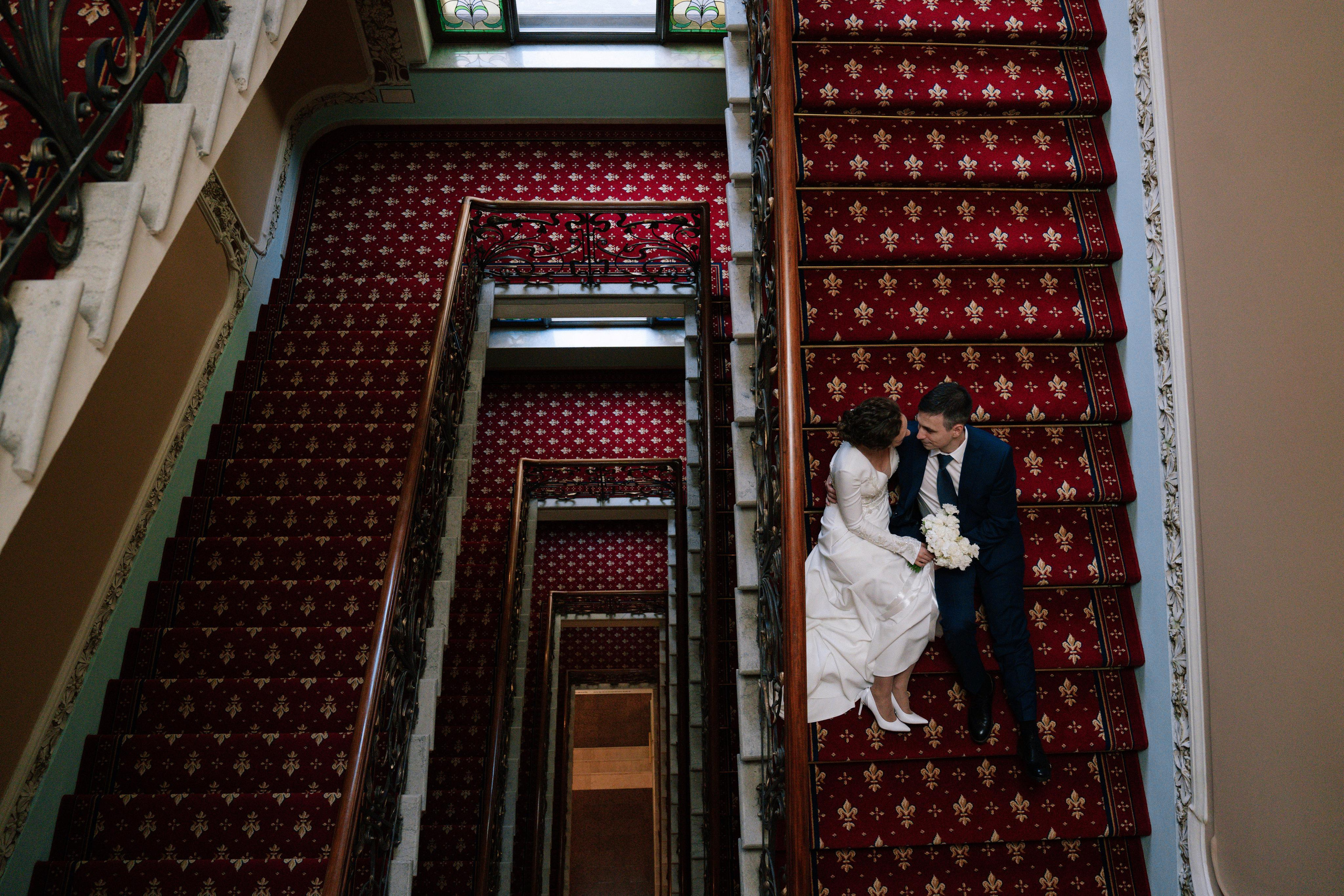 Свадебная фотосессия в гостинице Националь (сборы невесты)