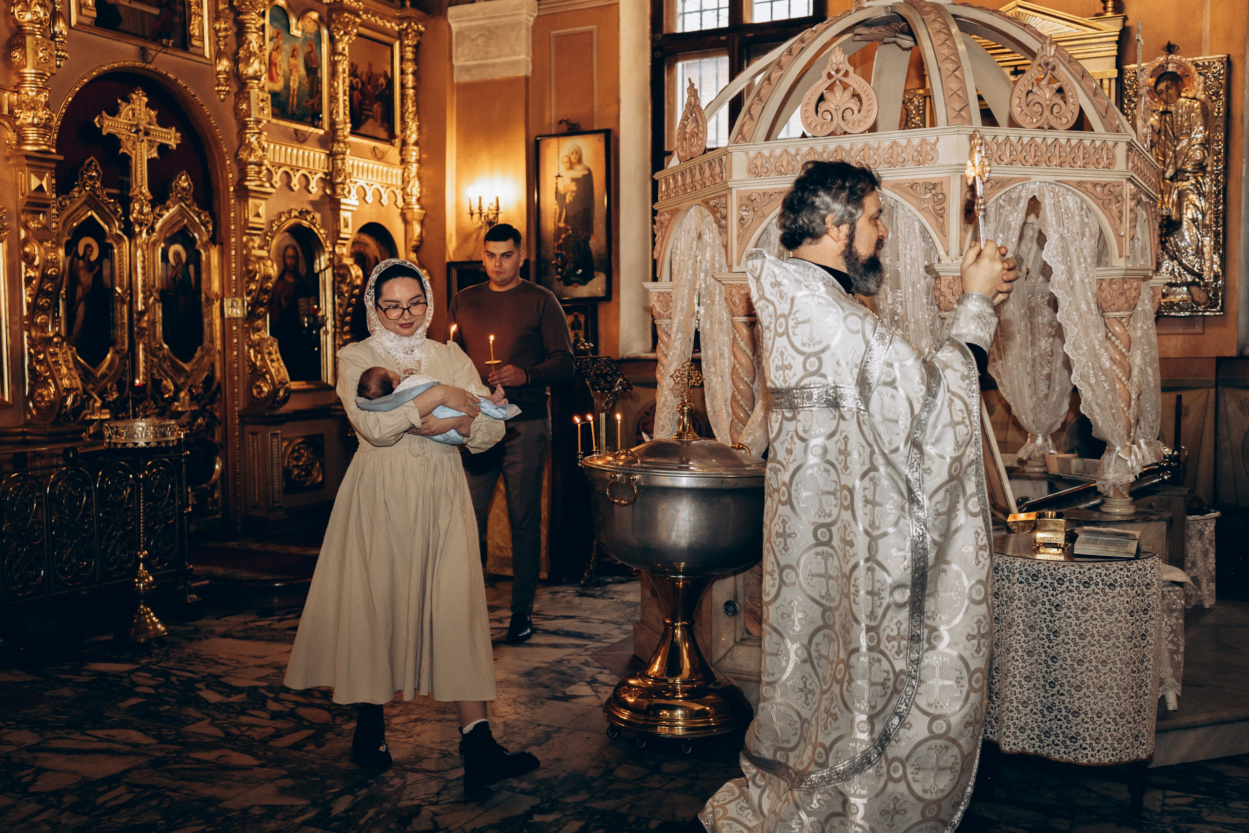 Крещение в Храме Воскресения Словущего в Даниловской Слободе. Главная