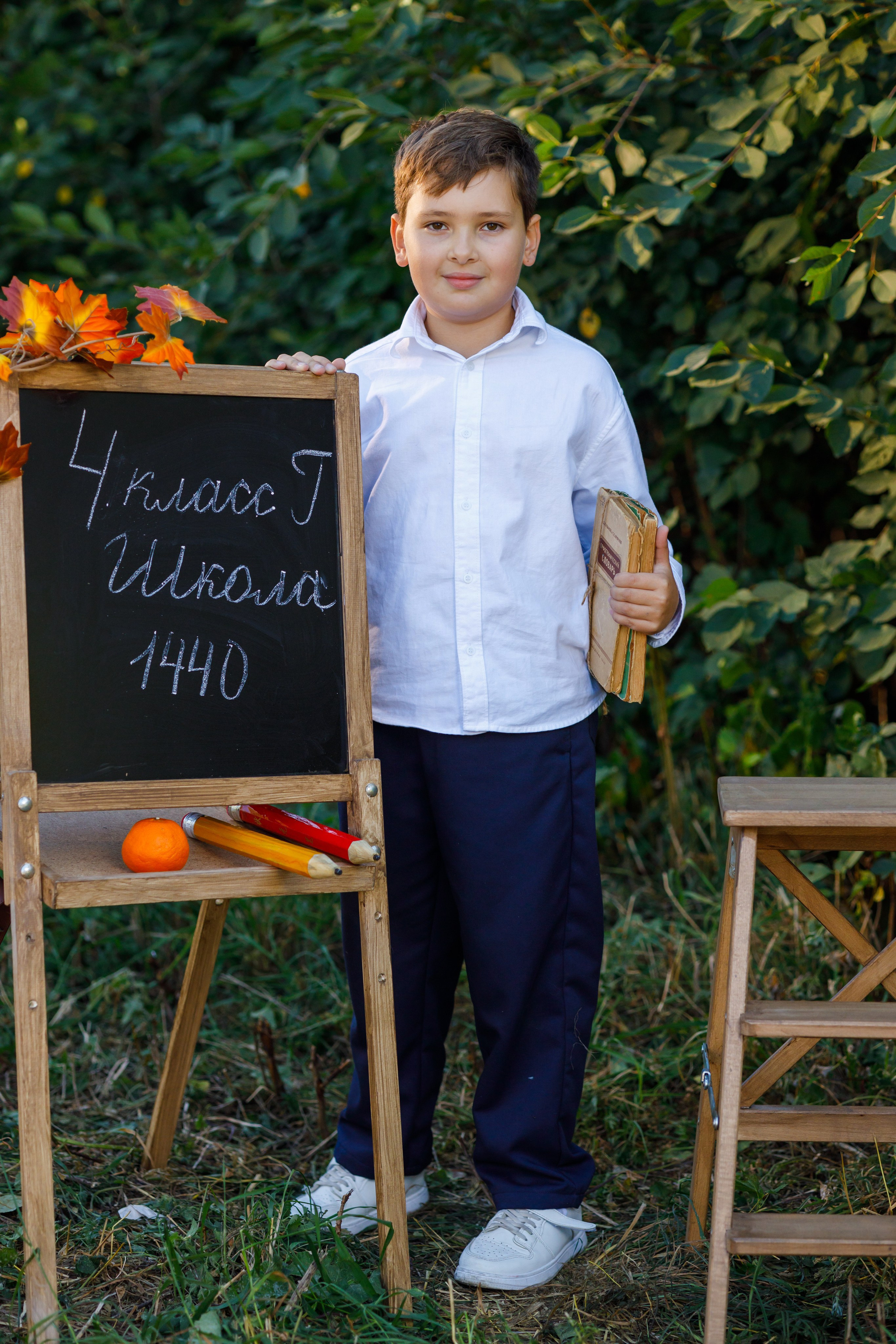 Школьная осенняя фотосессия. Профессиональная фото и видеосъемка. Москва