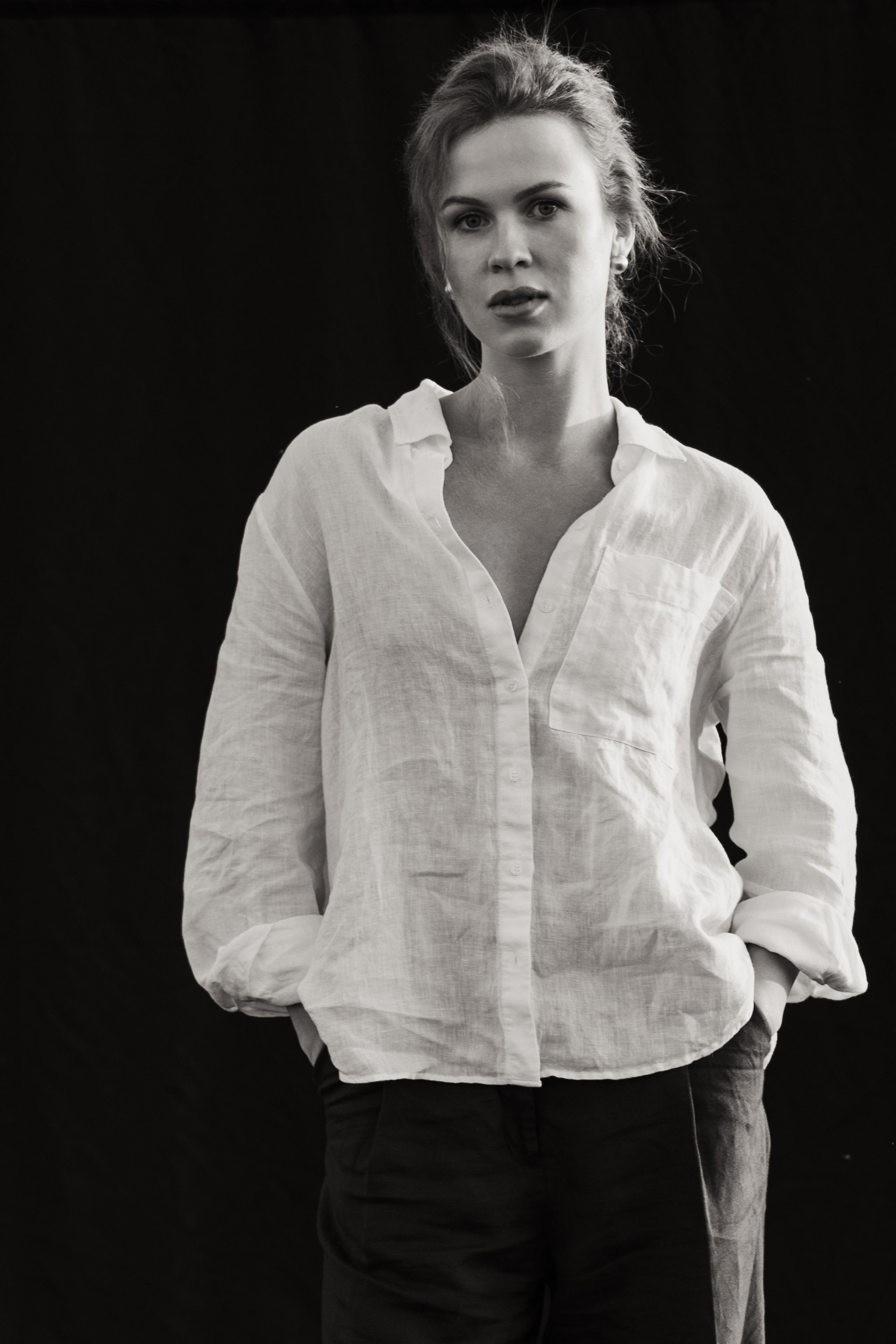 Фэшн съёмка в поле