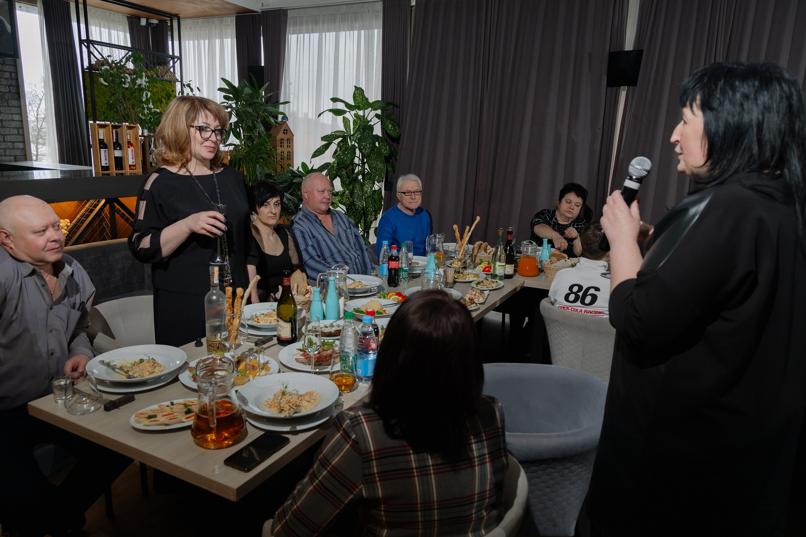 Фотосъемка юбилея в кафе BALDENINI в Минске. Свадебный фотограф в Минске/Беларуси Сергей Спиридонов
