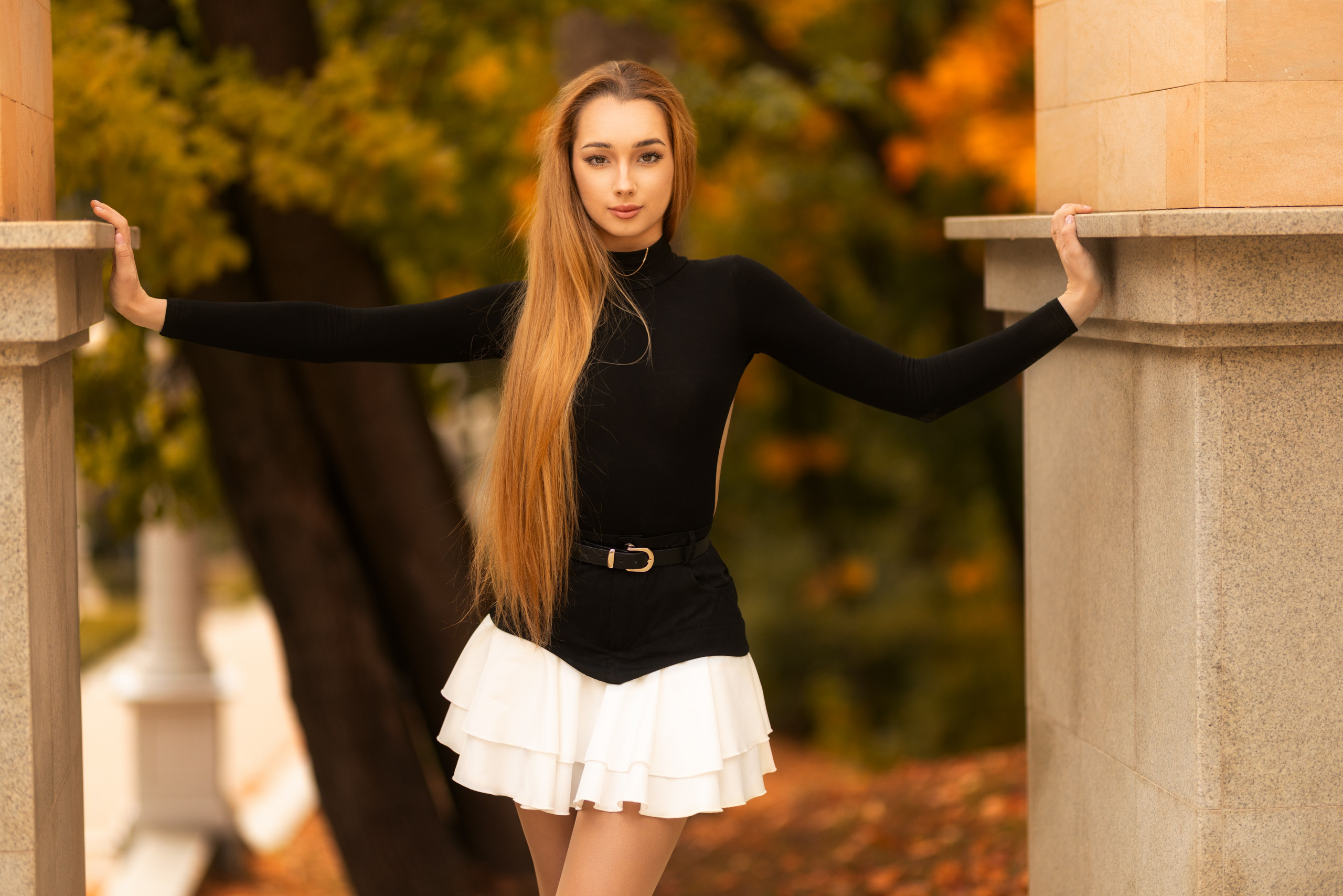 Осенний фотосет с Полиной в парке в формате «Я красивая». Дмитрий Шульгин, портретный фотограф в Воронеже