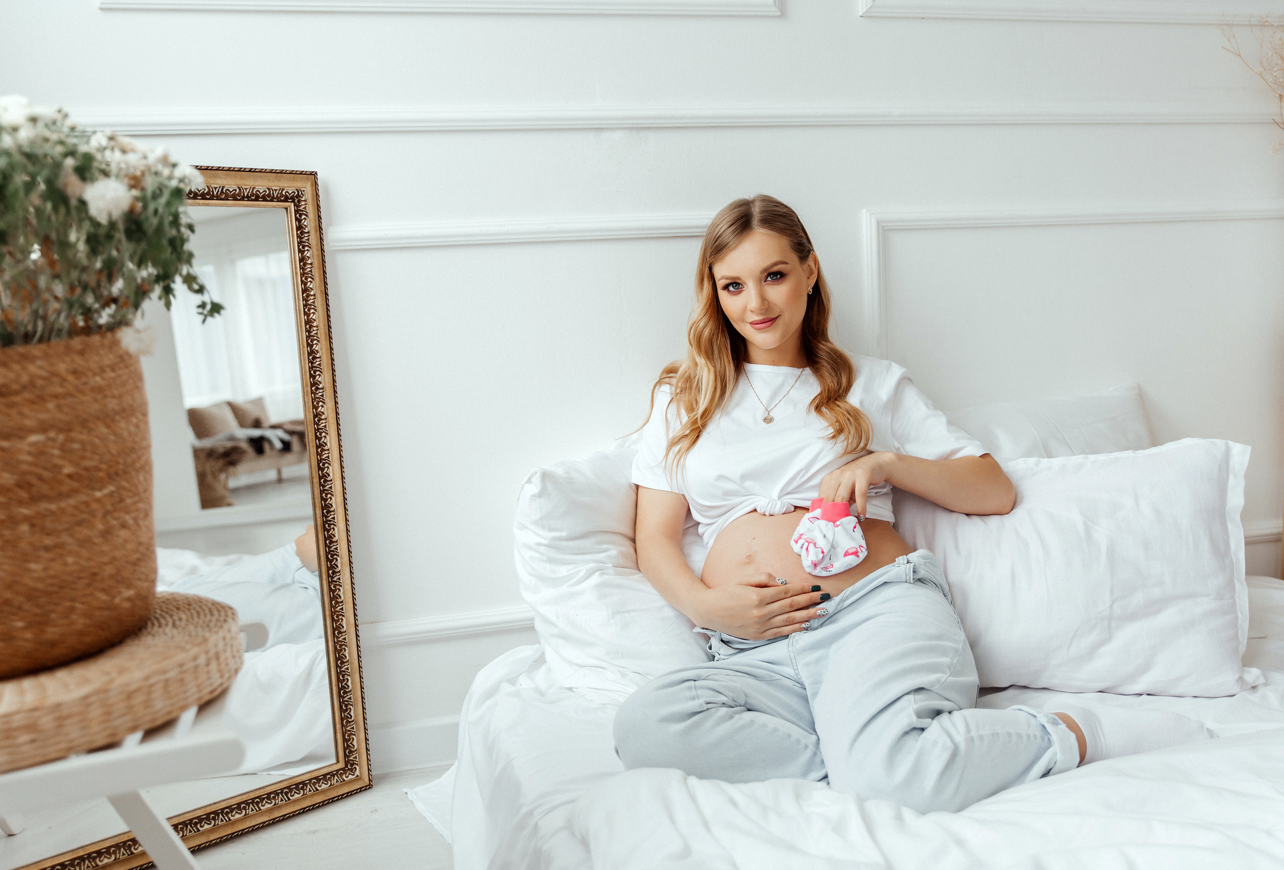 Съемка беременности в студии. Свадебный и семейный фотограф в Витебске Наталья Мамойко