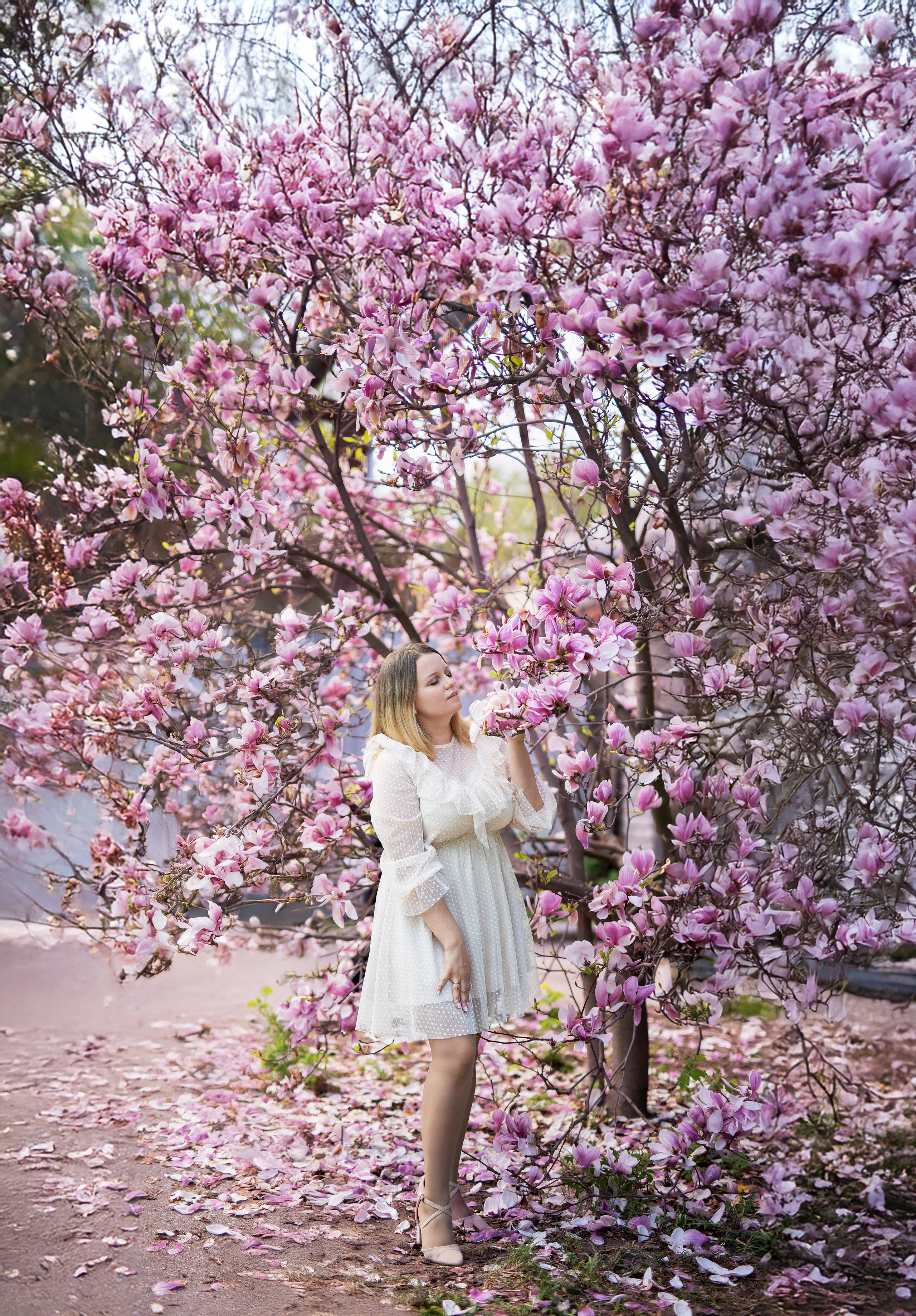 Съемки в магнолии. Детский и семейный фотограф Москва Рязань