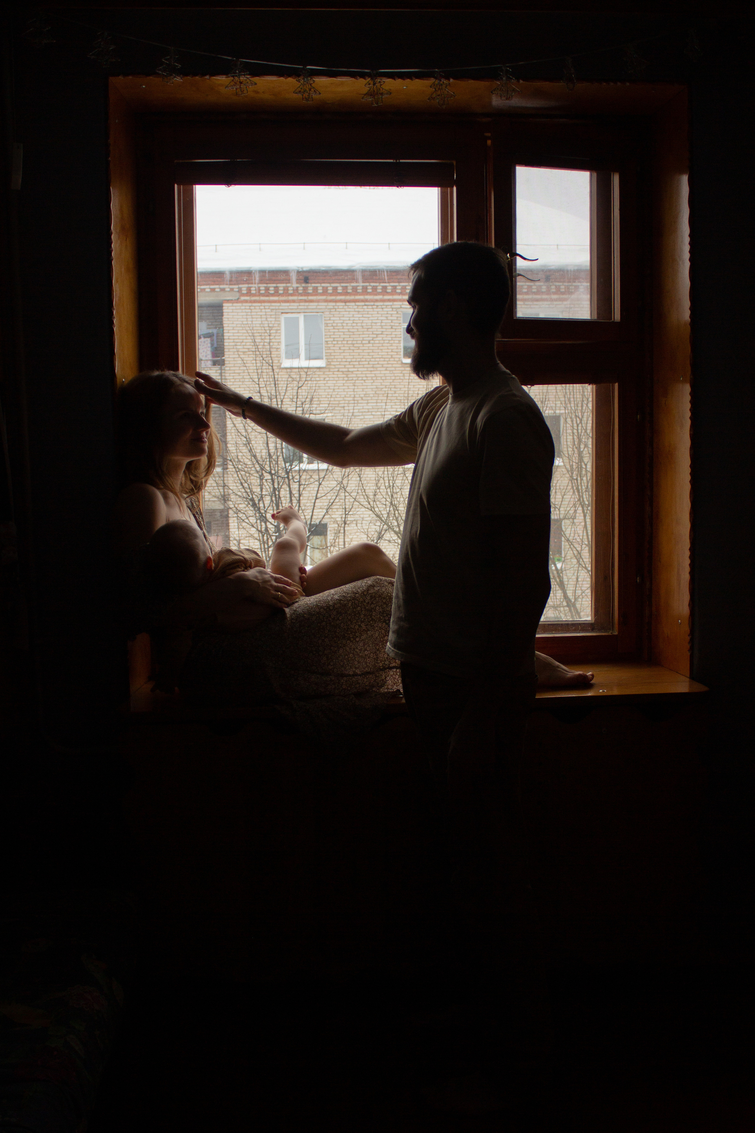 Екатерина, Андрей и Родион. Фотограф грудного вскармливания в Москве Екатерина