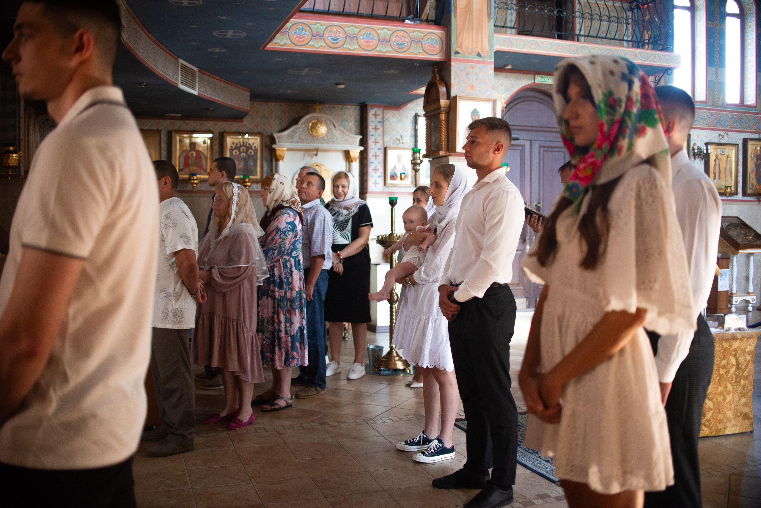 Крещение Есении в хр.Андрея Первозванного. Семейный фотограф на выписку из роддома и крещение Минск Настя Гришук