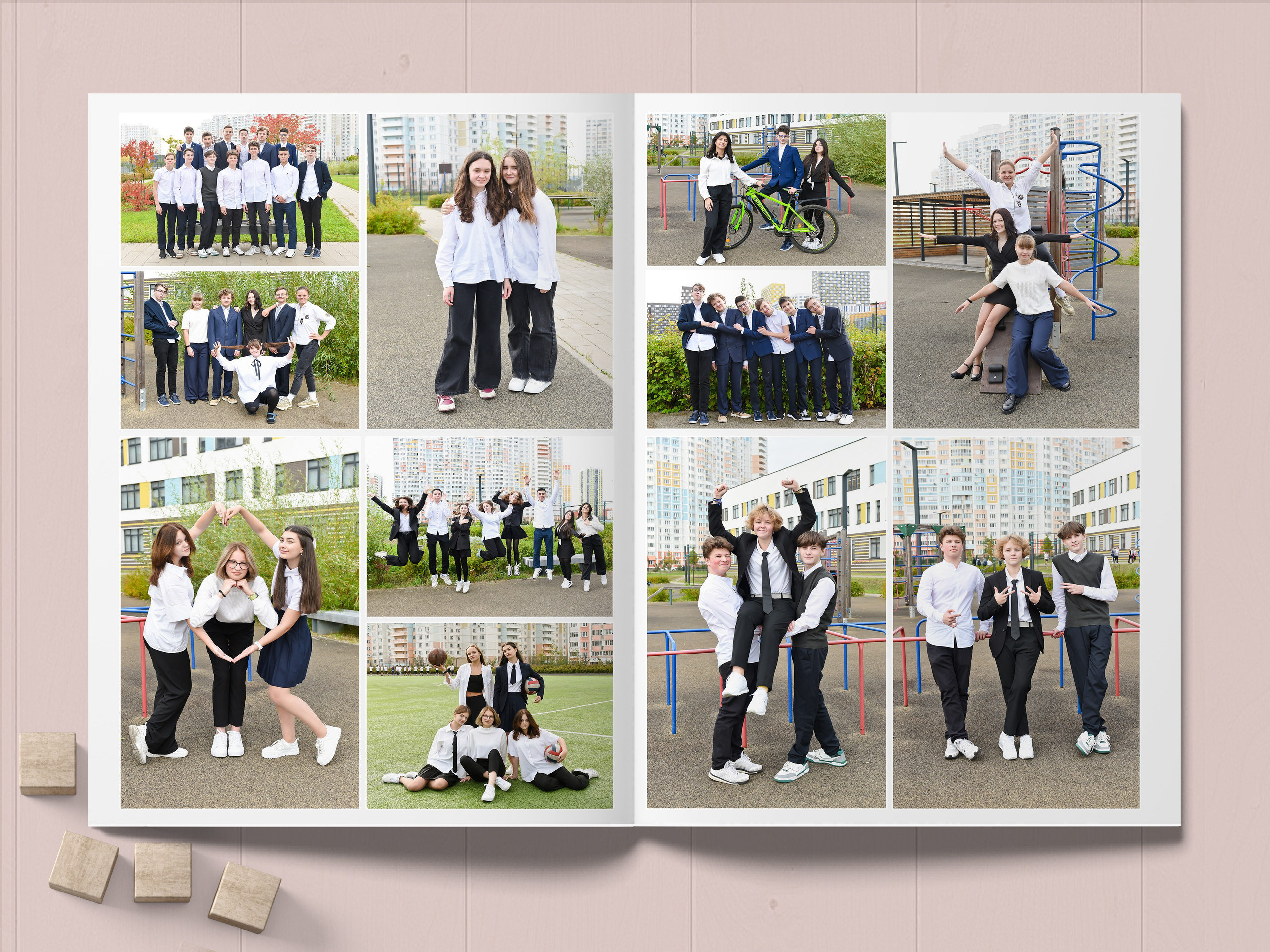 Смотреть альбом на 9 разворотов. Выпускные альбомы в Туле, школьный фотограф Тула
