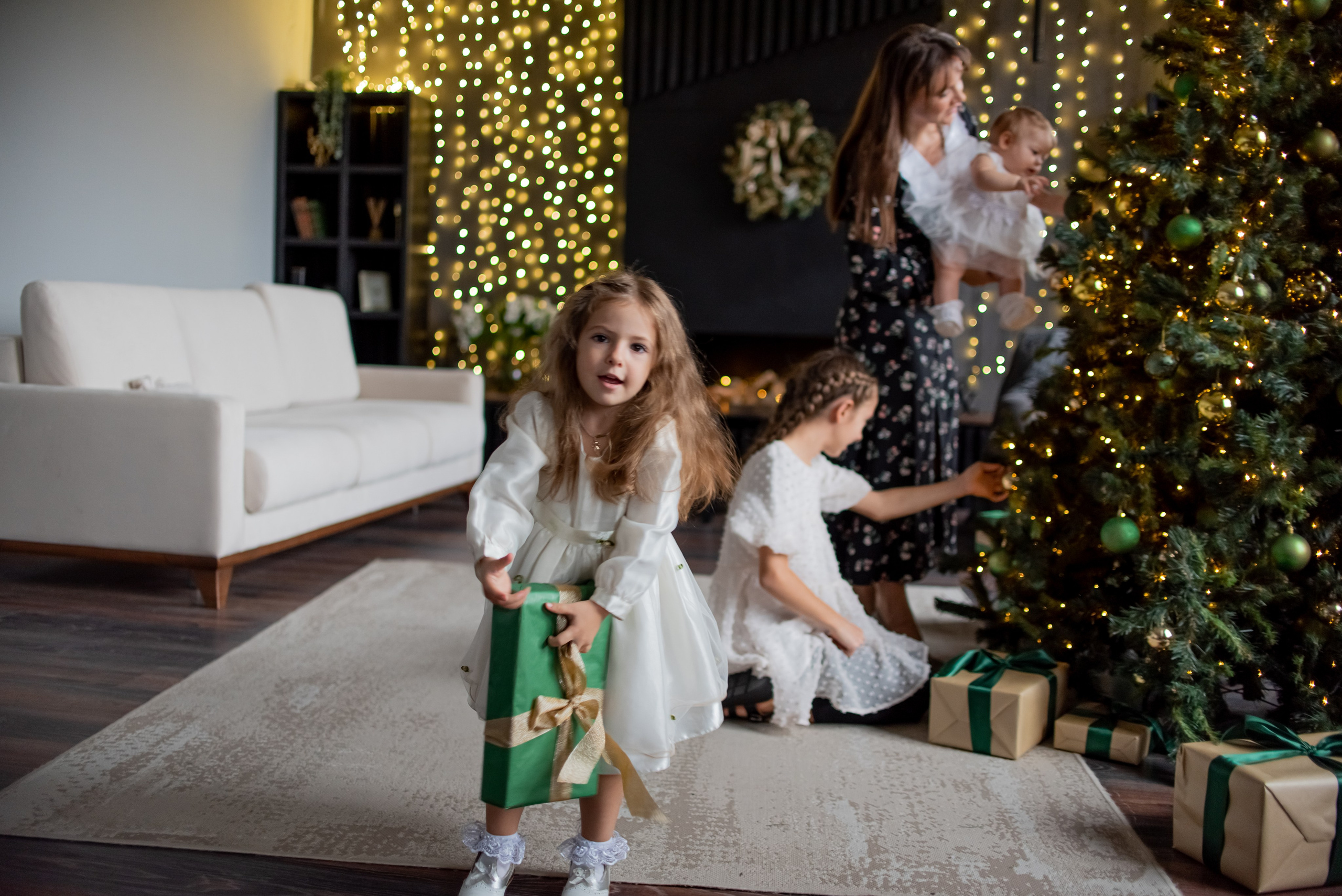 Новогодние фотосессии в студиях. Свадебный и семейный фотограф Екатерина Пушан. Москва, Балашиха, Железнодорожный, Солнечногорск