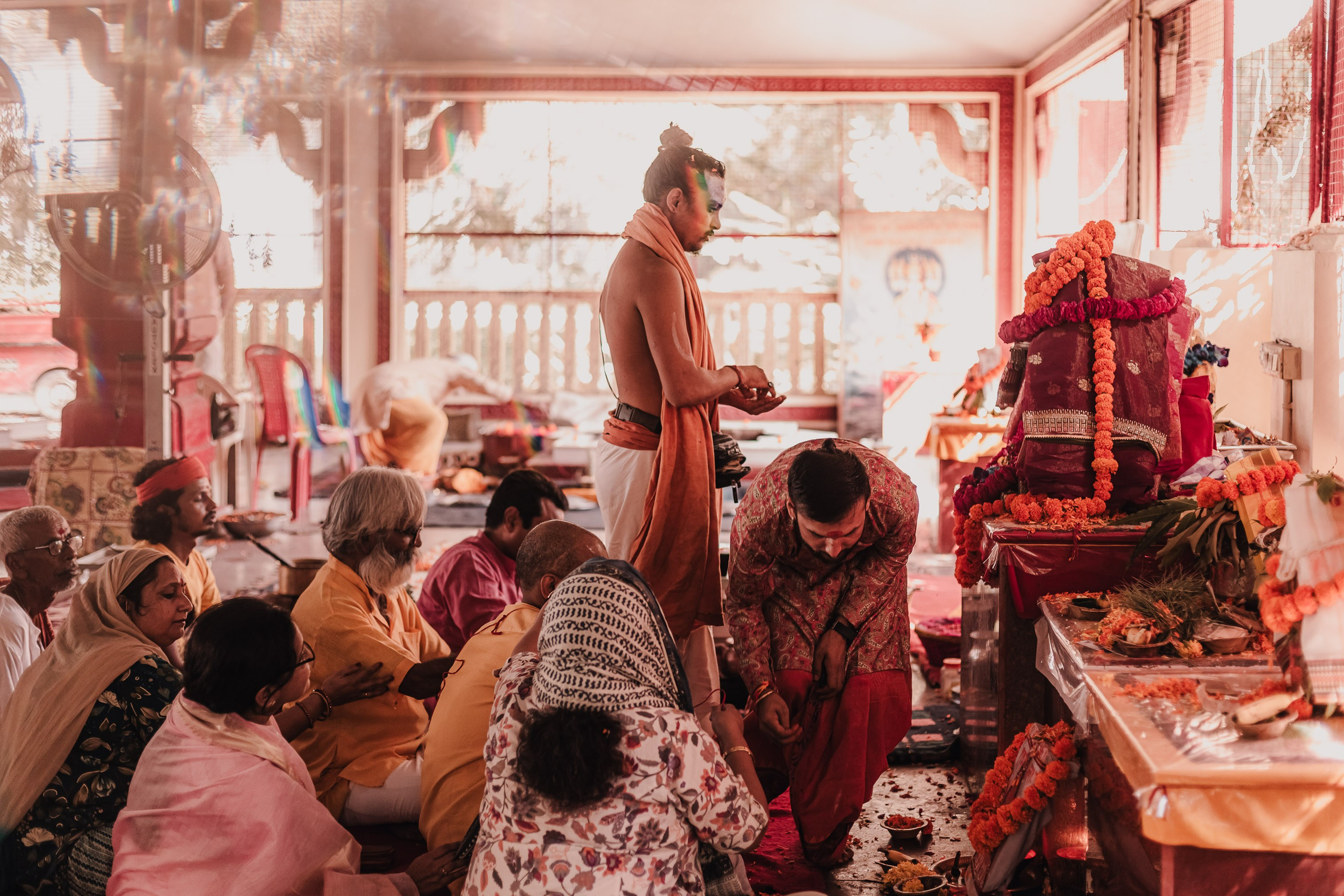 Lakshmi pooja in India. Mariam Bagdasaryan